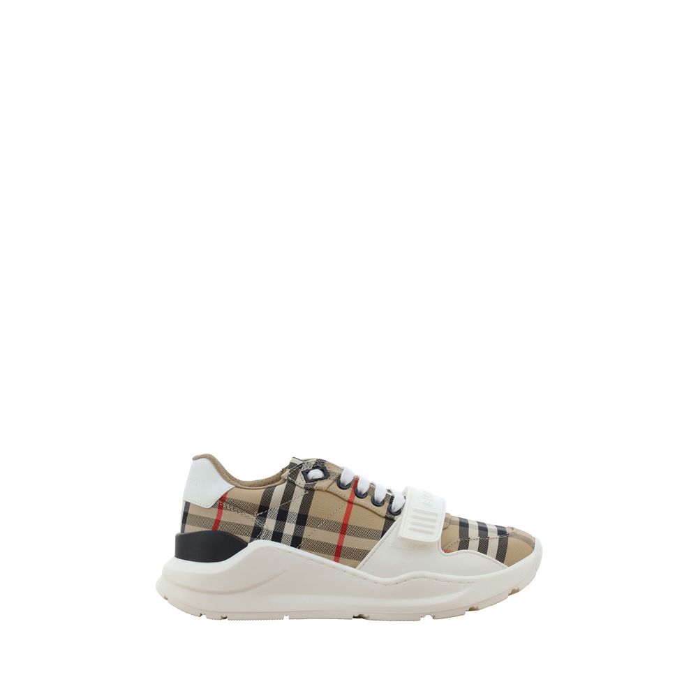 Burberry beige cotton sports shoes-1