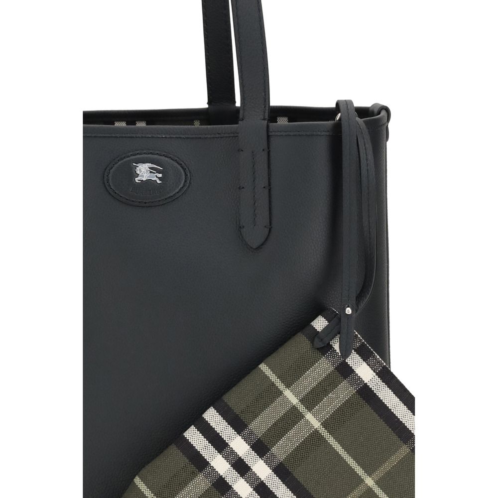 Burberry Schwarze Kalbshaut Bos Taurus Schultertasche-4
