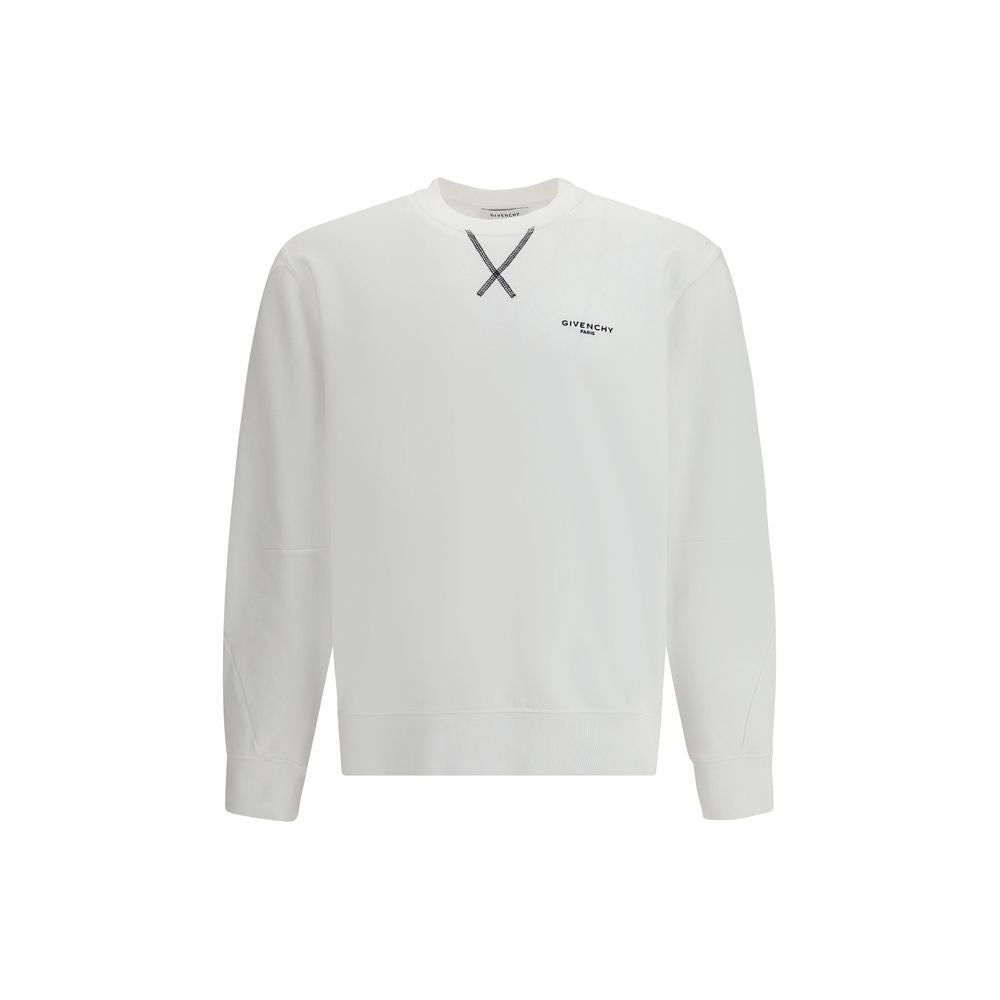 Givenchy White Cotton Sweatshirt-1