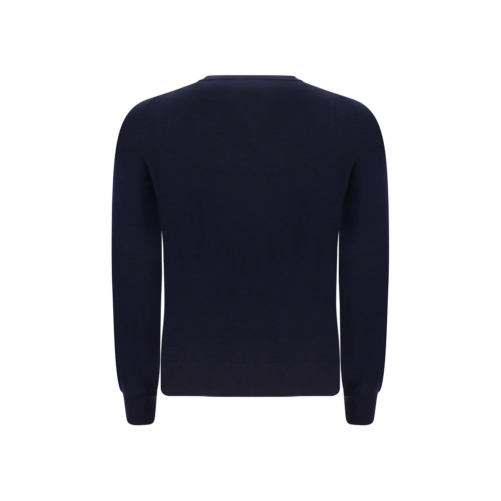 Brunello Cucinelli Blauer Wollpullover Oves Aries-2