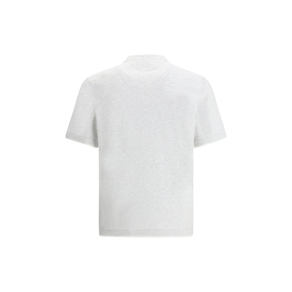 Brunello Cucinelli Gray cotton t-shirt-2
