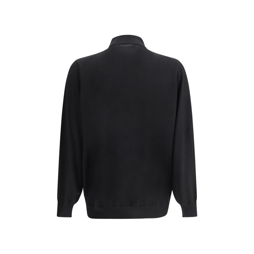 Brunello Cucinelli Schwarzes Kaschmir-Hemd-2