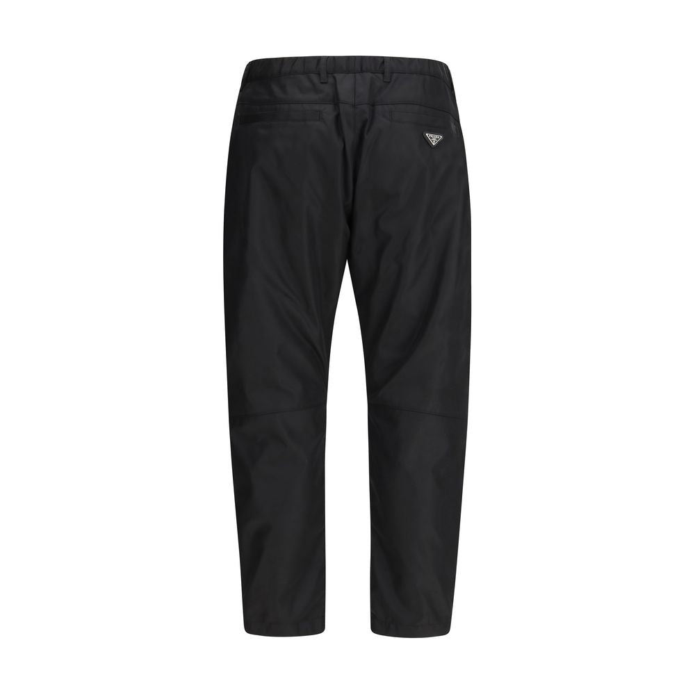 Prada Schwarze Hose aus recyceltem Polyamid-2