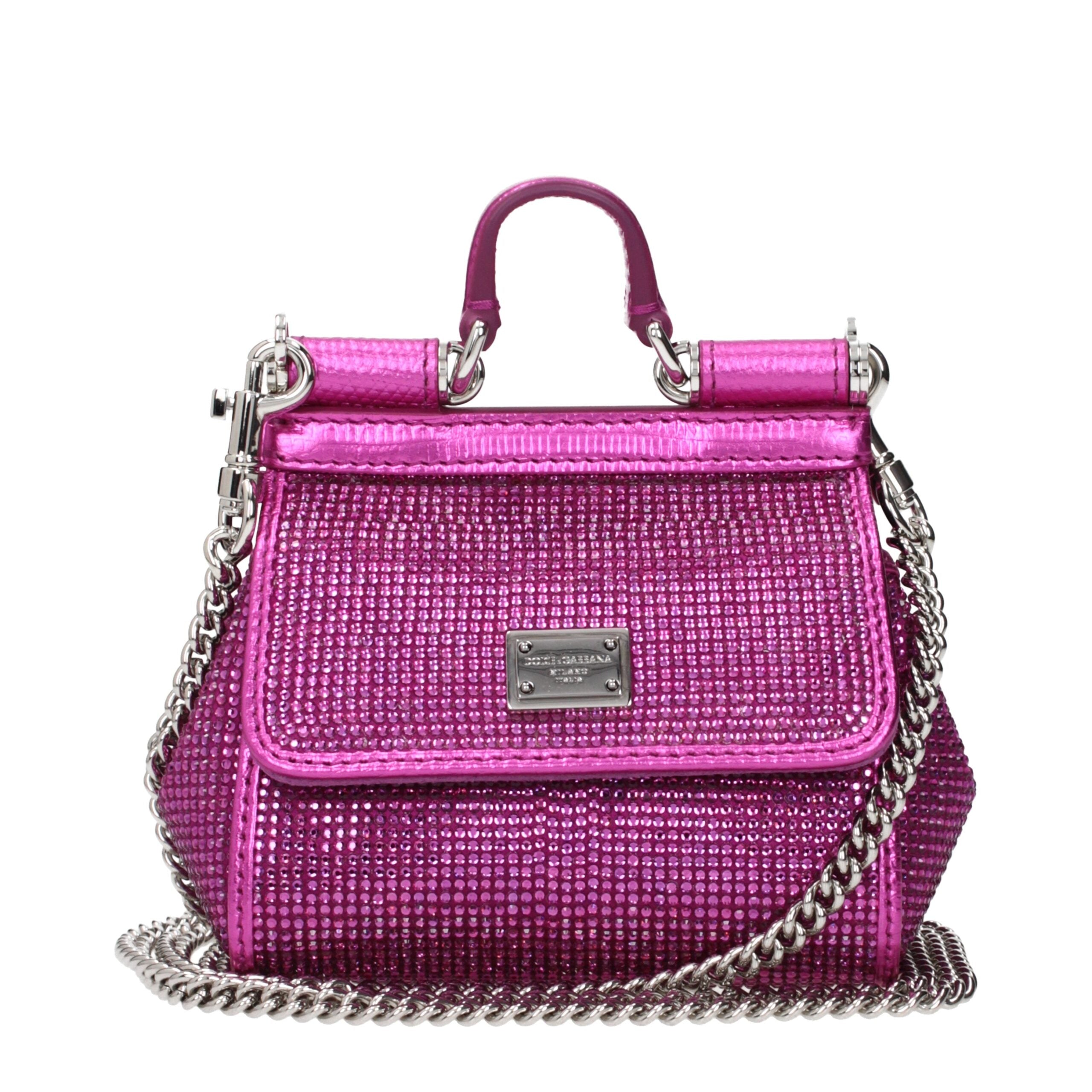 Dolce & Gabbana Pink Satin Handbag-1