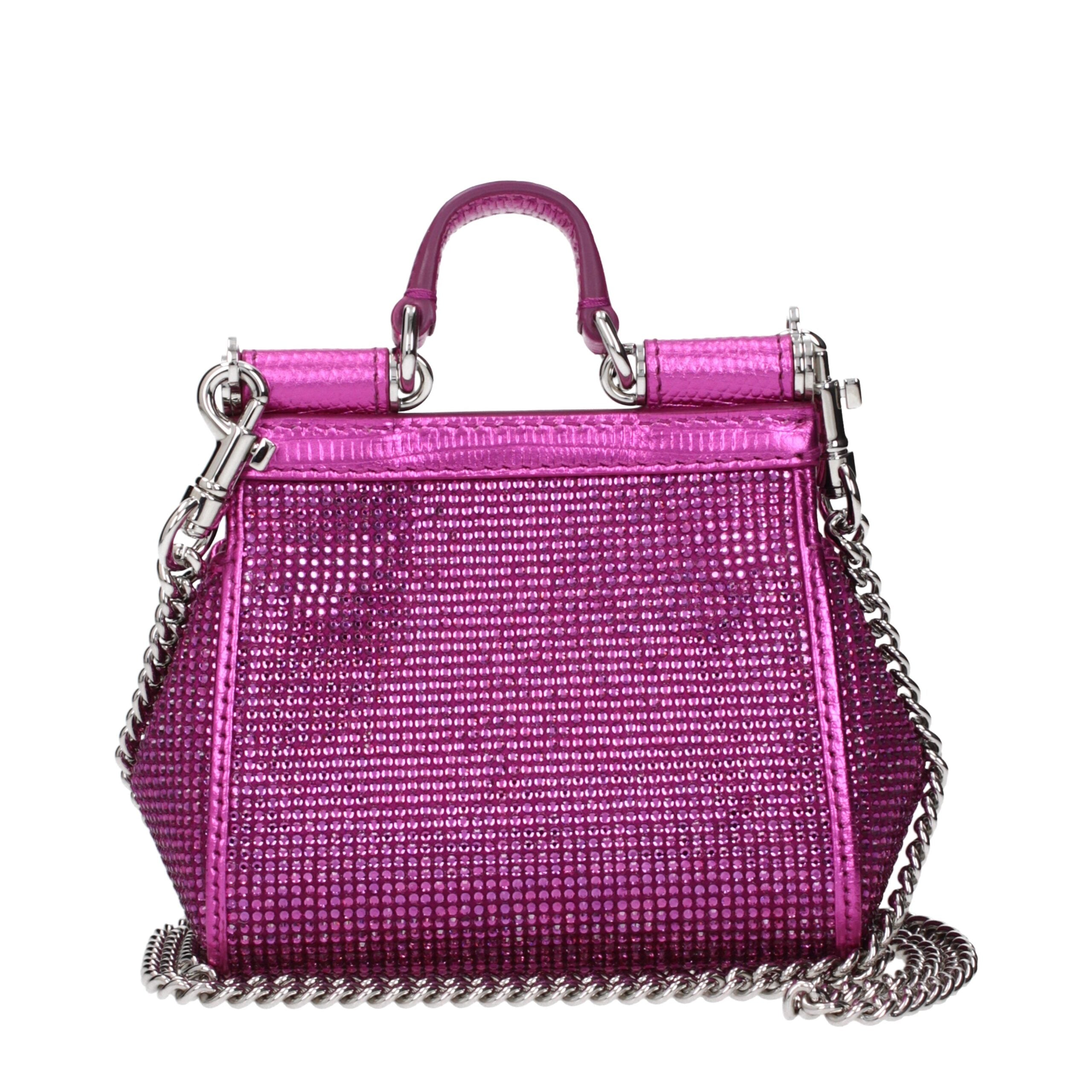 Dolce & Gabbana Pink Satin Handbag-3