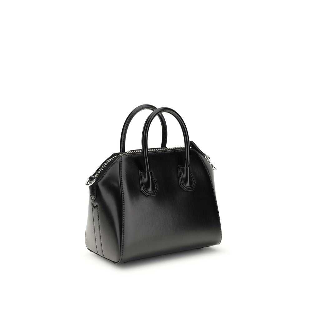 Givenchy Schwarze Kalbsleder Bos Taurus Handtasche-3