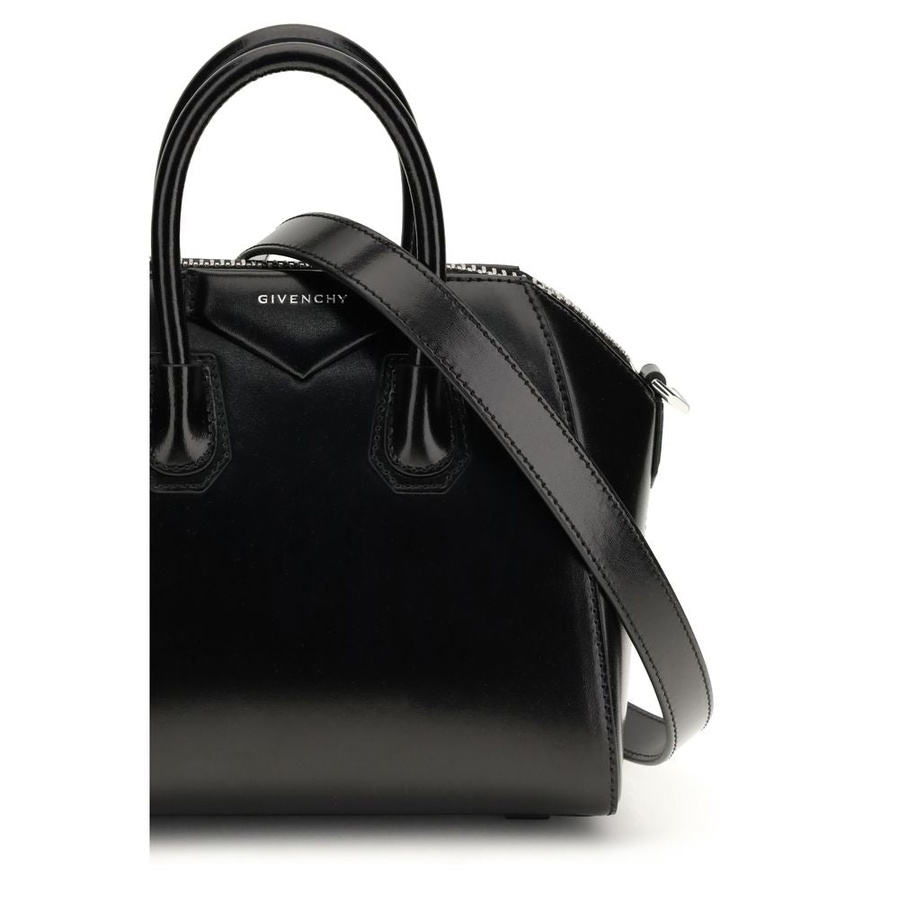 Givenchy Schwarze Kalbsleder Bos Taurus Handtasche-4
