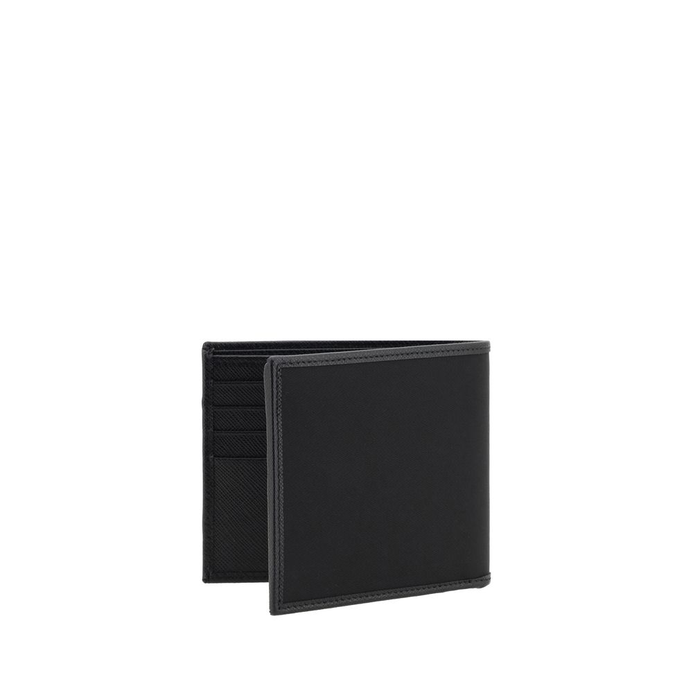 Prada Schwarzes Nylon Portemonnaie-2
