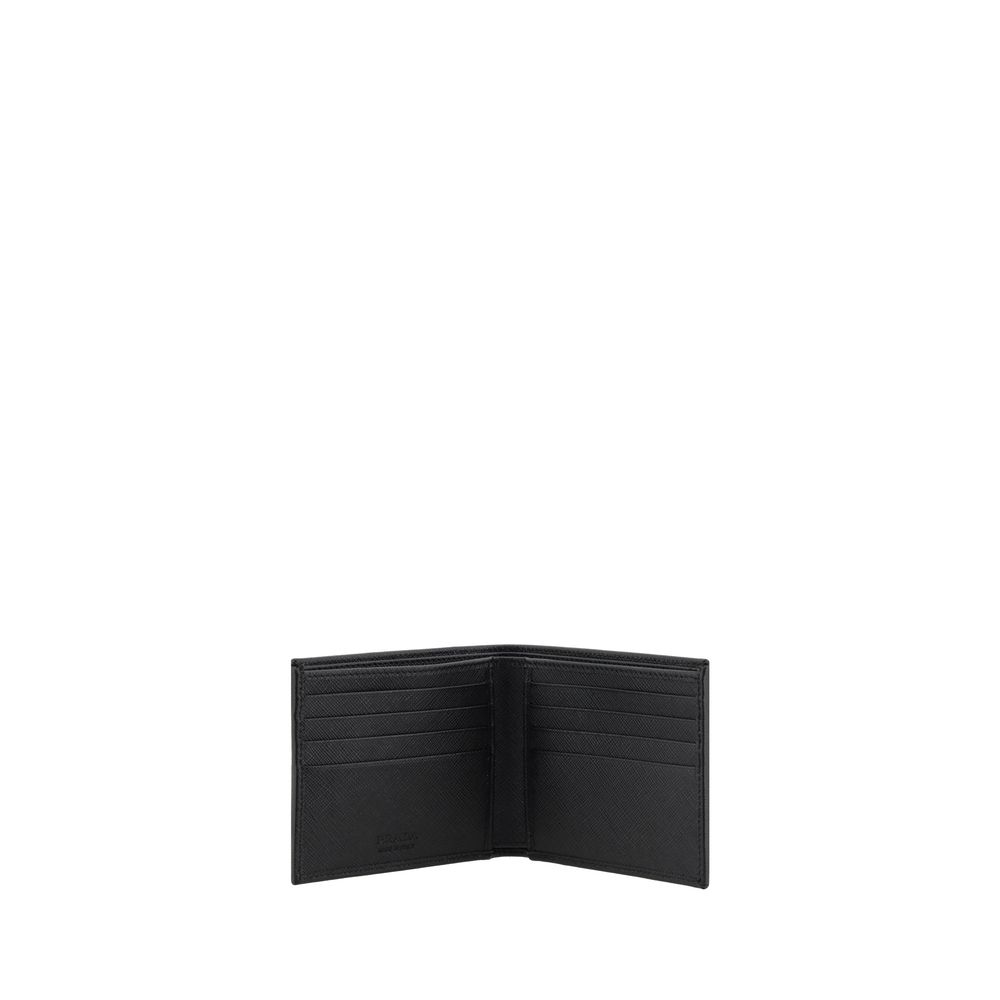 Prada Schwarzes Nylon Portemonnaie-3