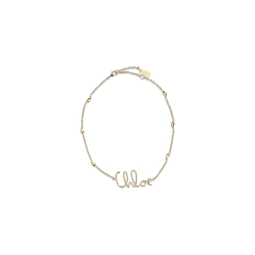 Chloé Halskette aus Goldfarbenem Messing-1