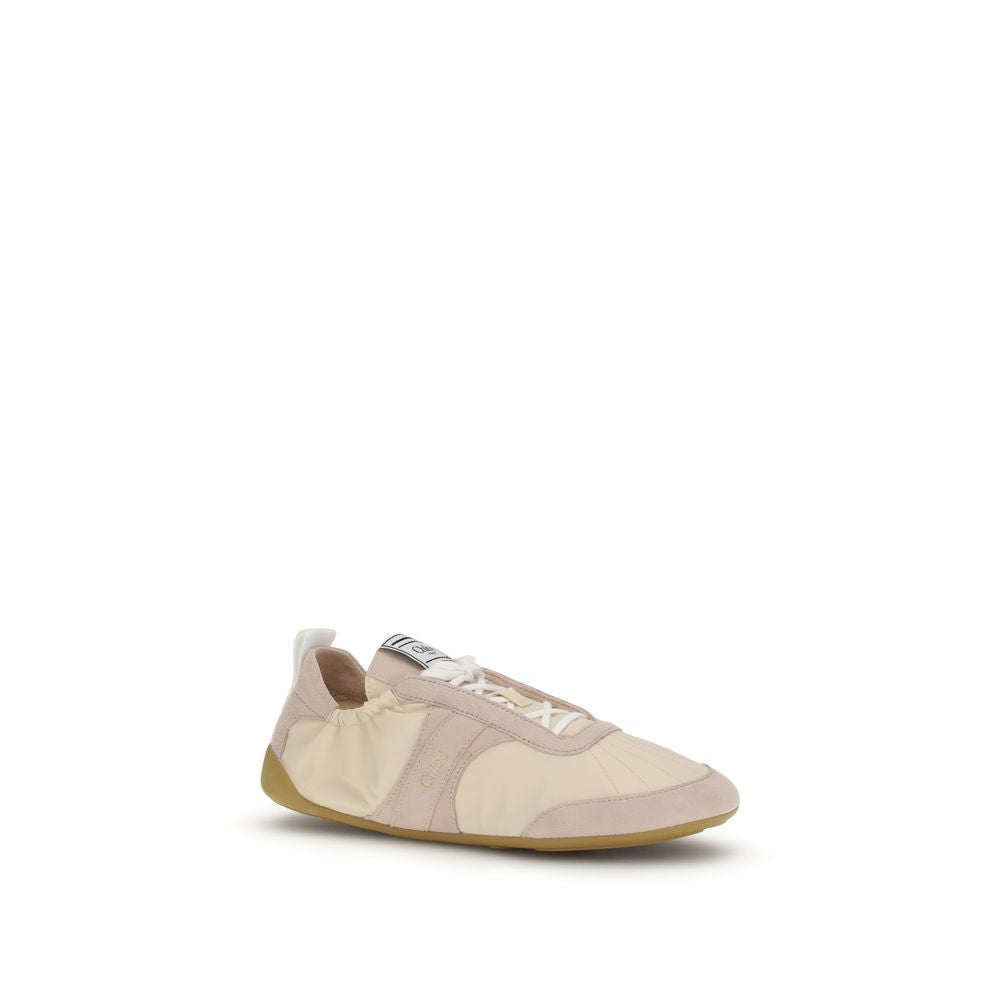Chloé beige nylon sports shoes-2