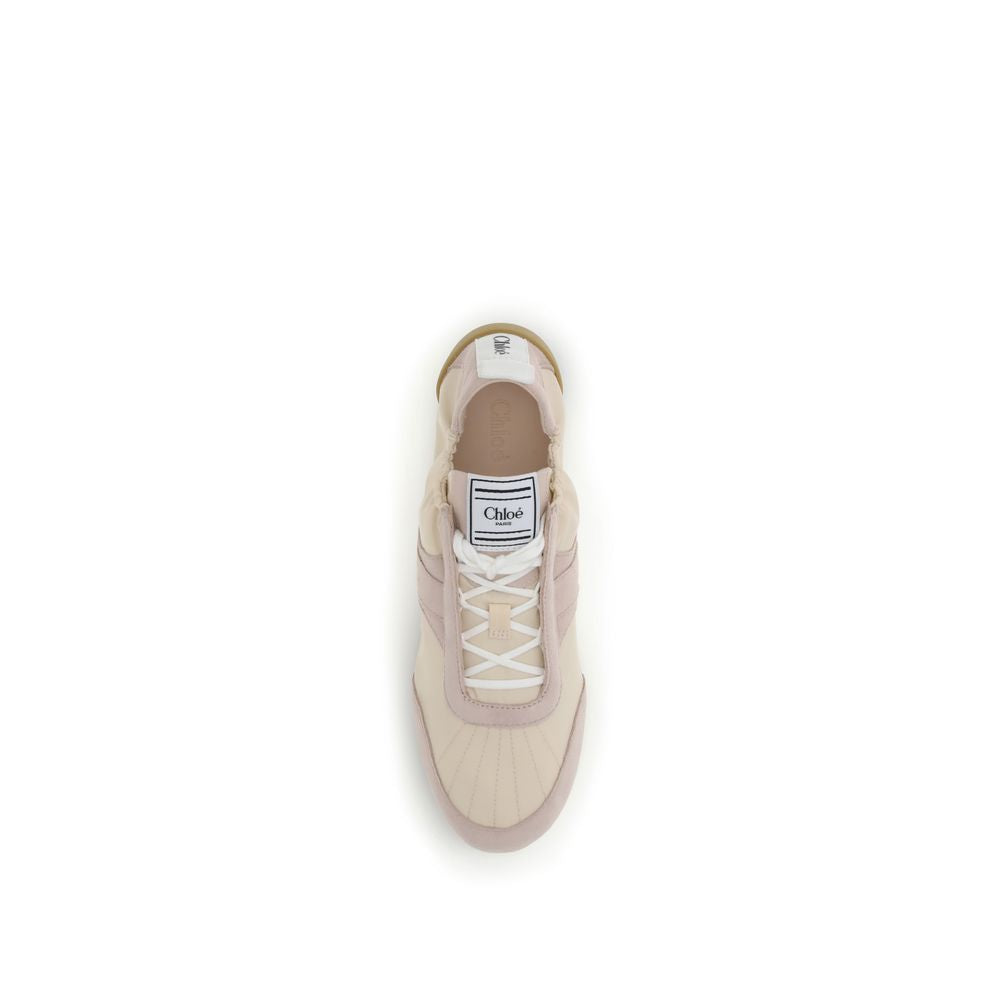 Chloé beige nylon sports shoes-4