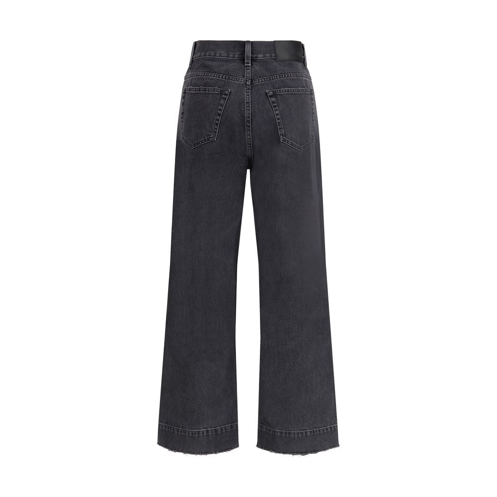 Chloé Schwarze Jeans aus Baumwolle mit geradem Bein-2