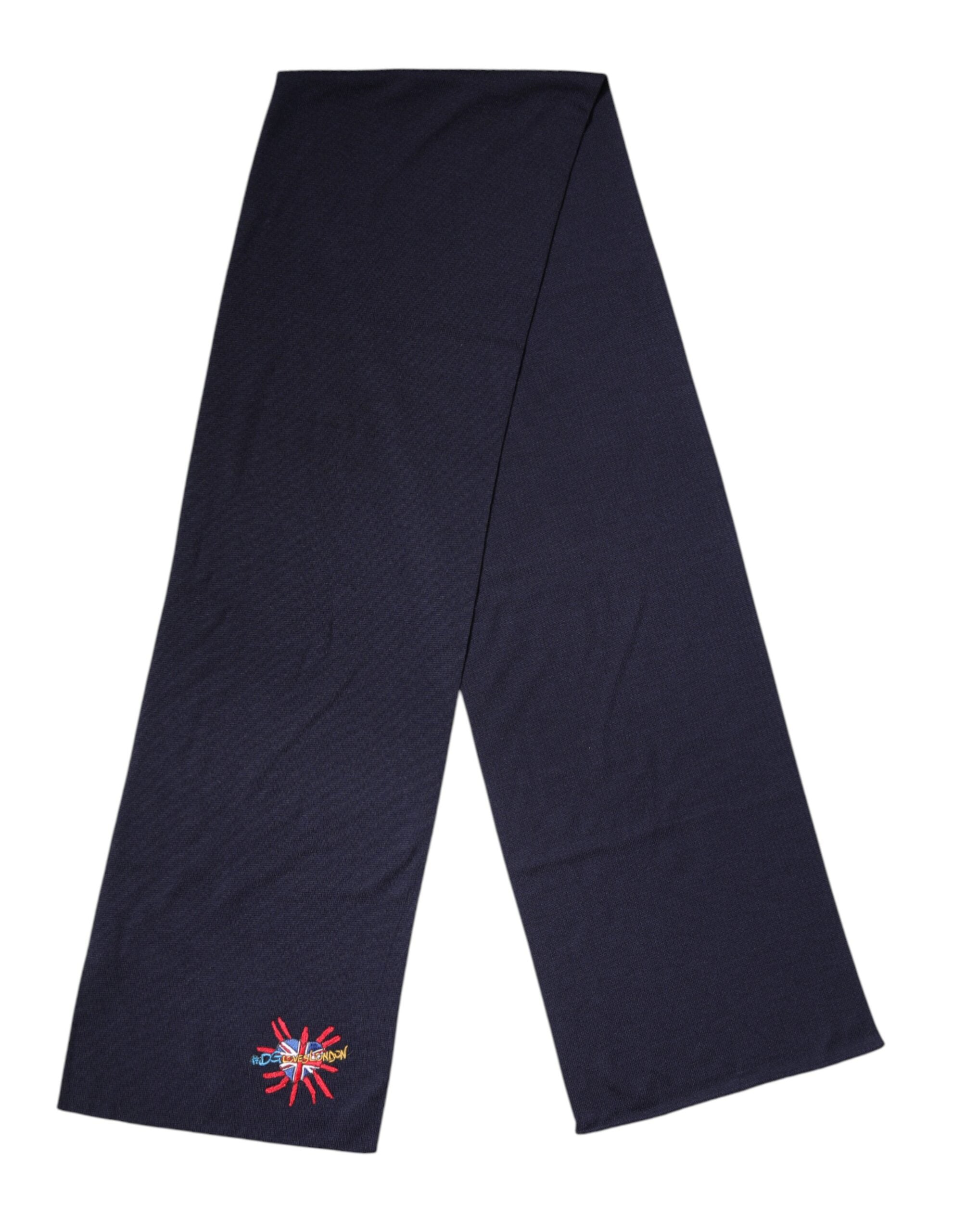 Dolce & Gabbana Blauer Wollschal DG Loves London für den Hals-2