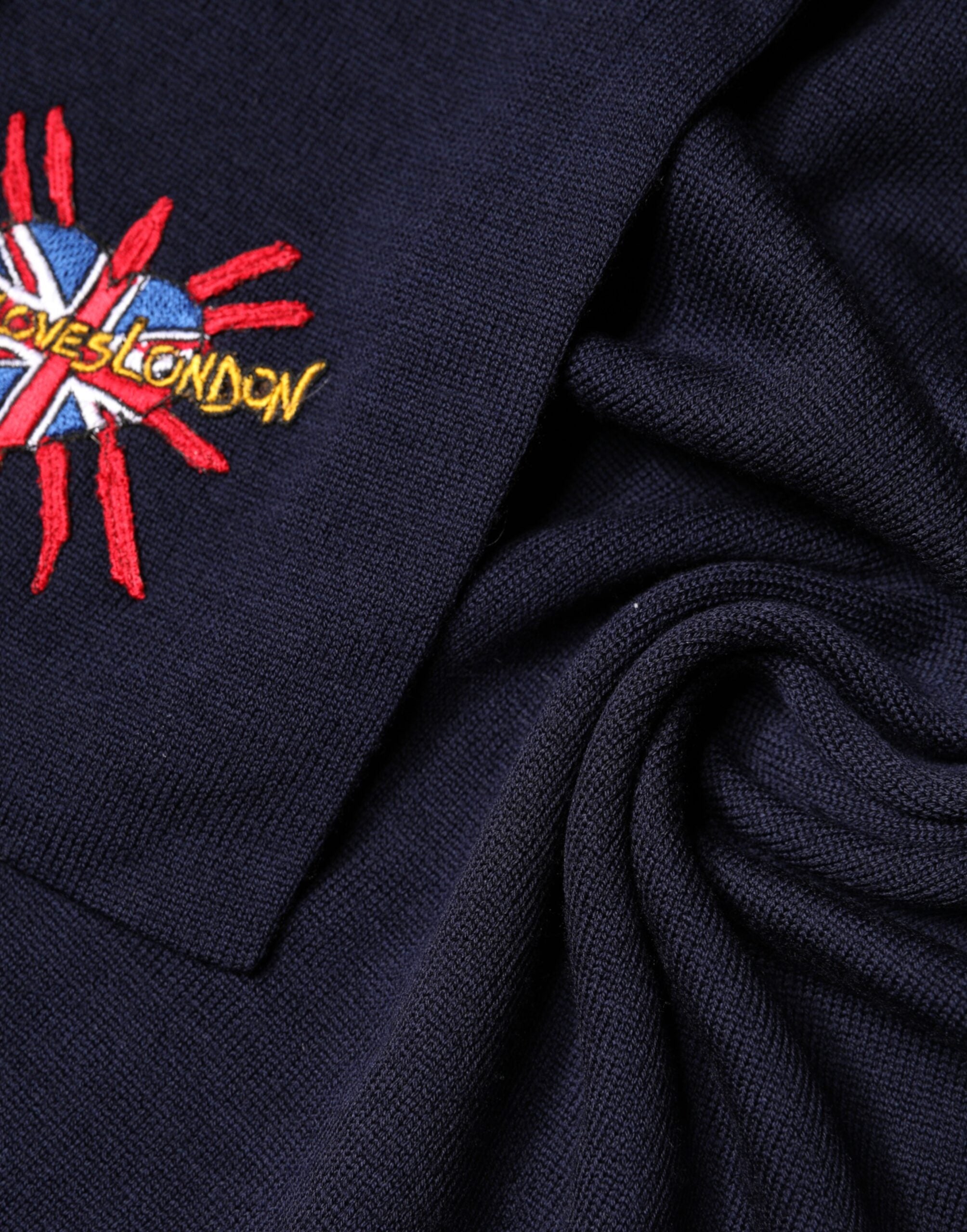 Dolce & Gabbana Blauer Wollschal DG Loves London für den Hals-4