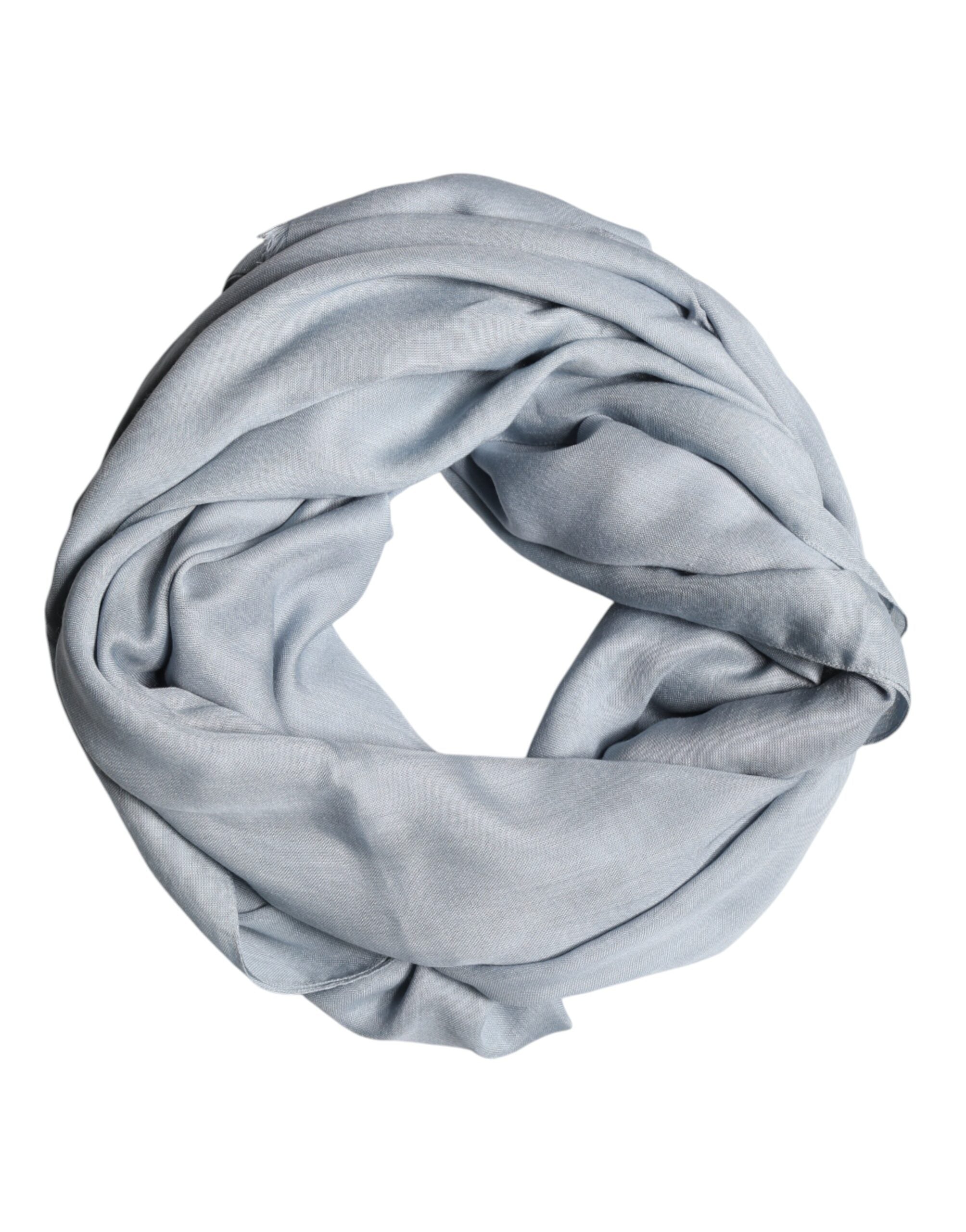 Dolce & Gabbana Hellblauer Kaschmir-Strickschal-2