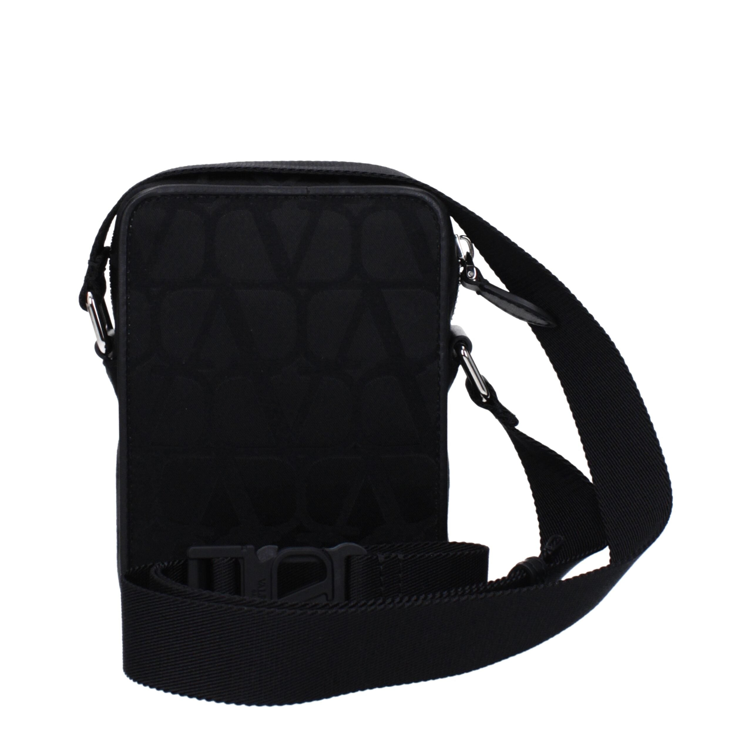 Valentino Garavani Black Fabric Shoulder Bag-3