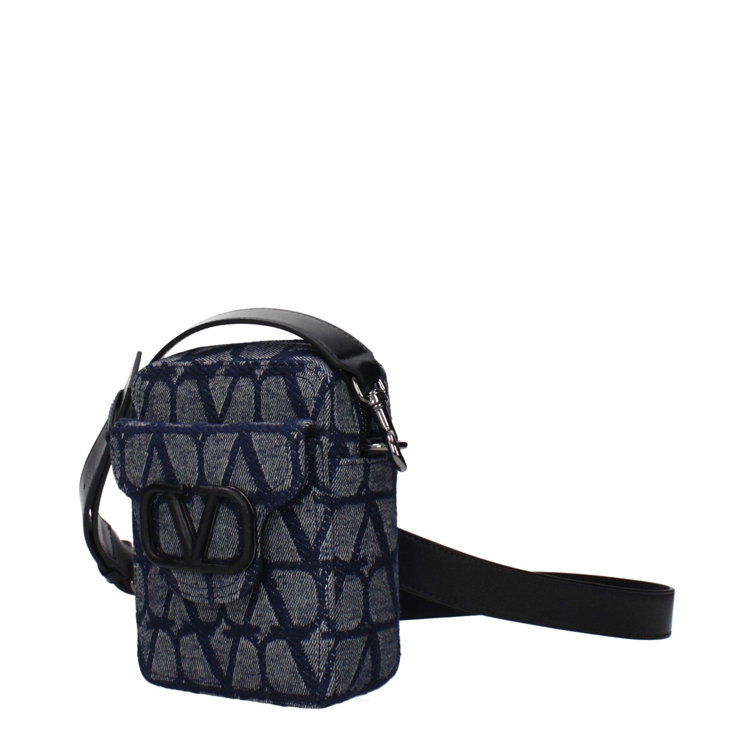 Valentino Garavani Blaue Umhängetasche aus Stoff-2