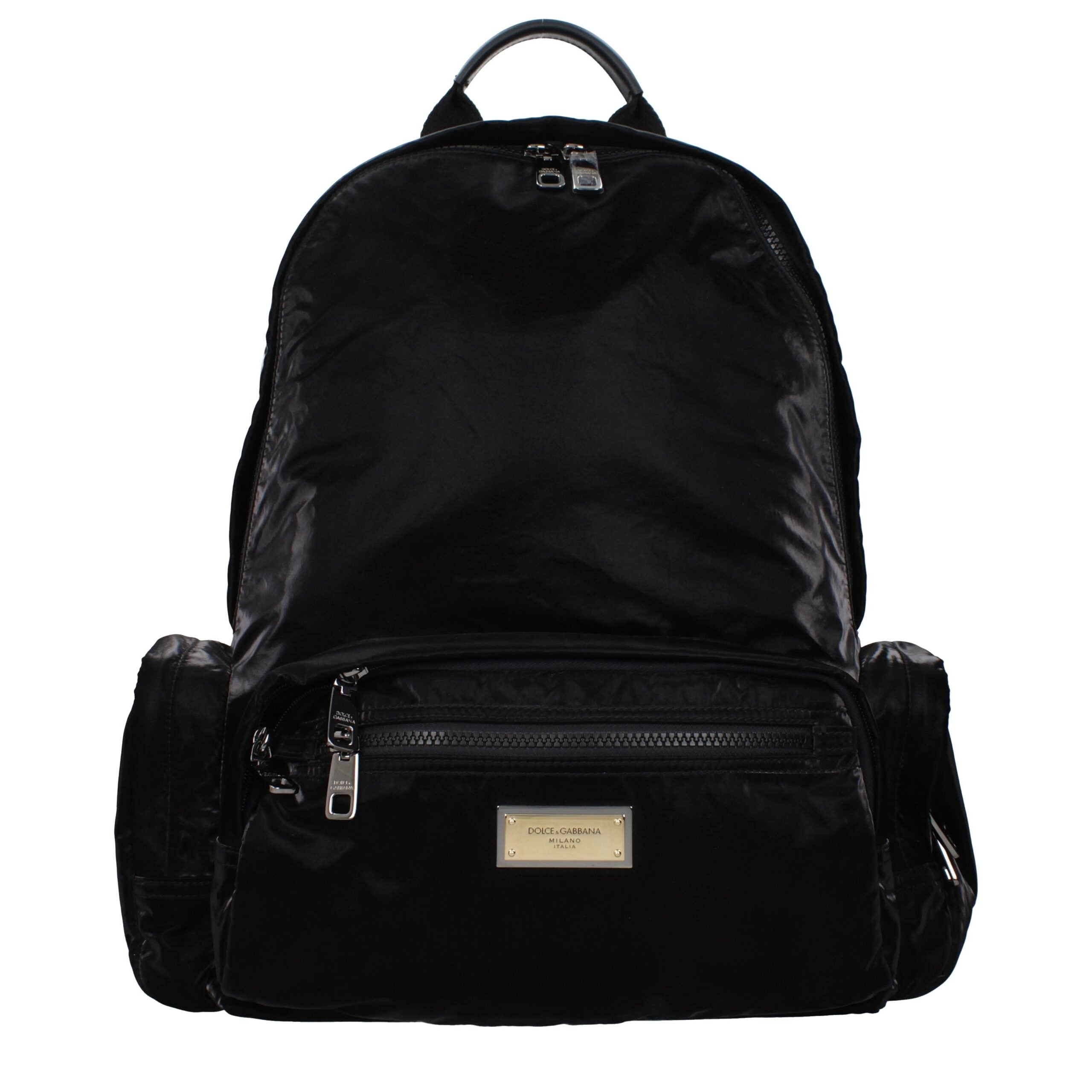 Dolce & Gabbana Schwarzer Nylon-Rucksack-1