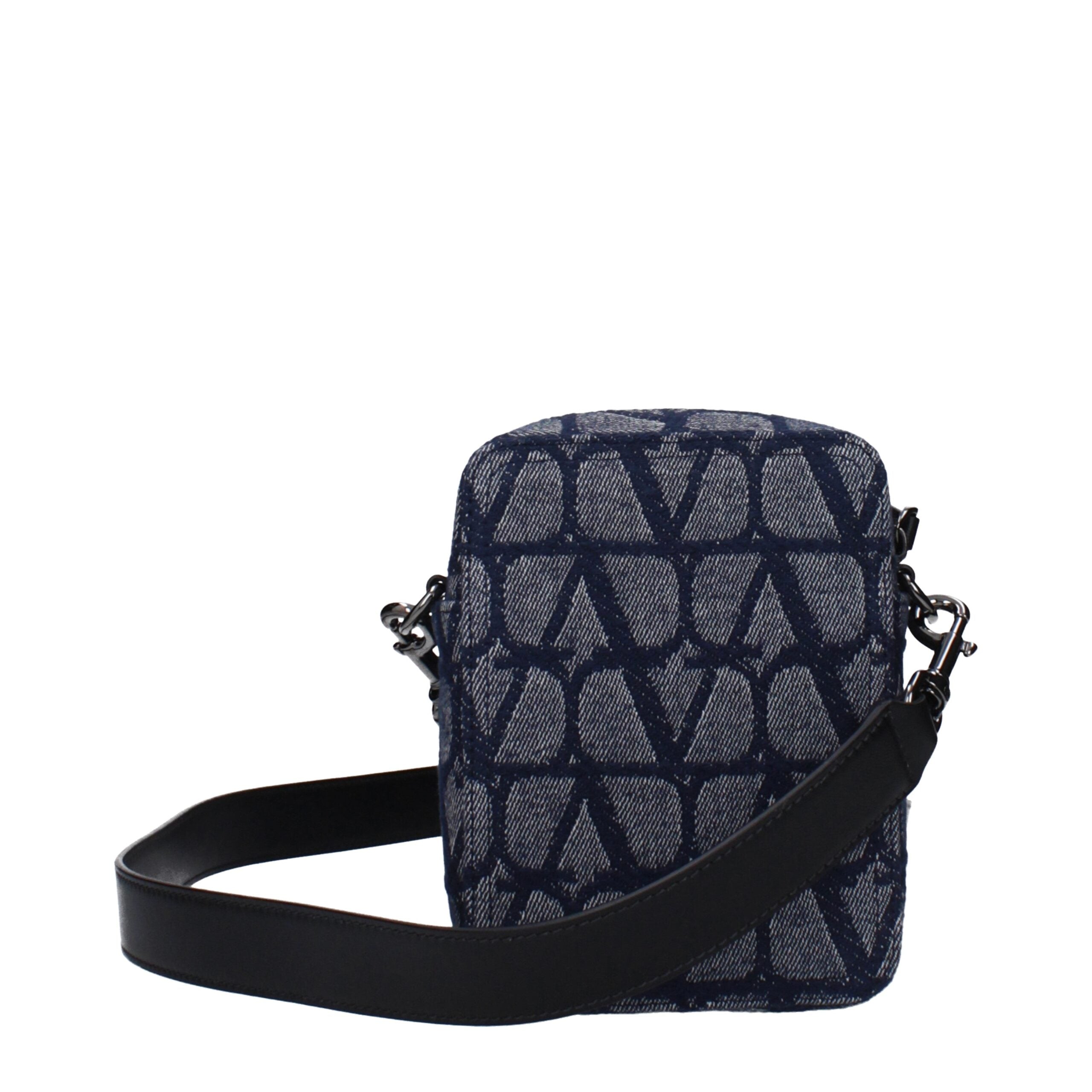 Valentino Garavani Blaue Umhängetasche aus Stoff-3