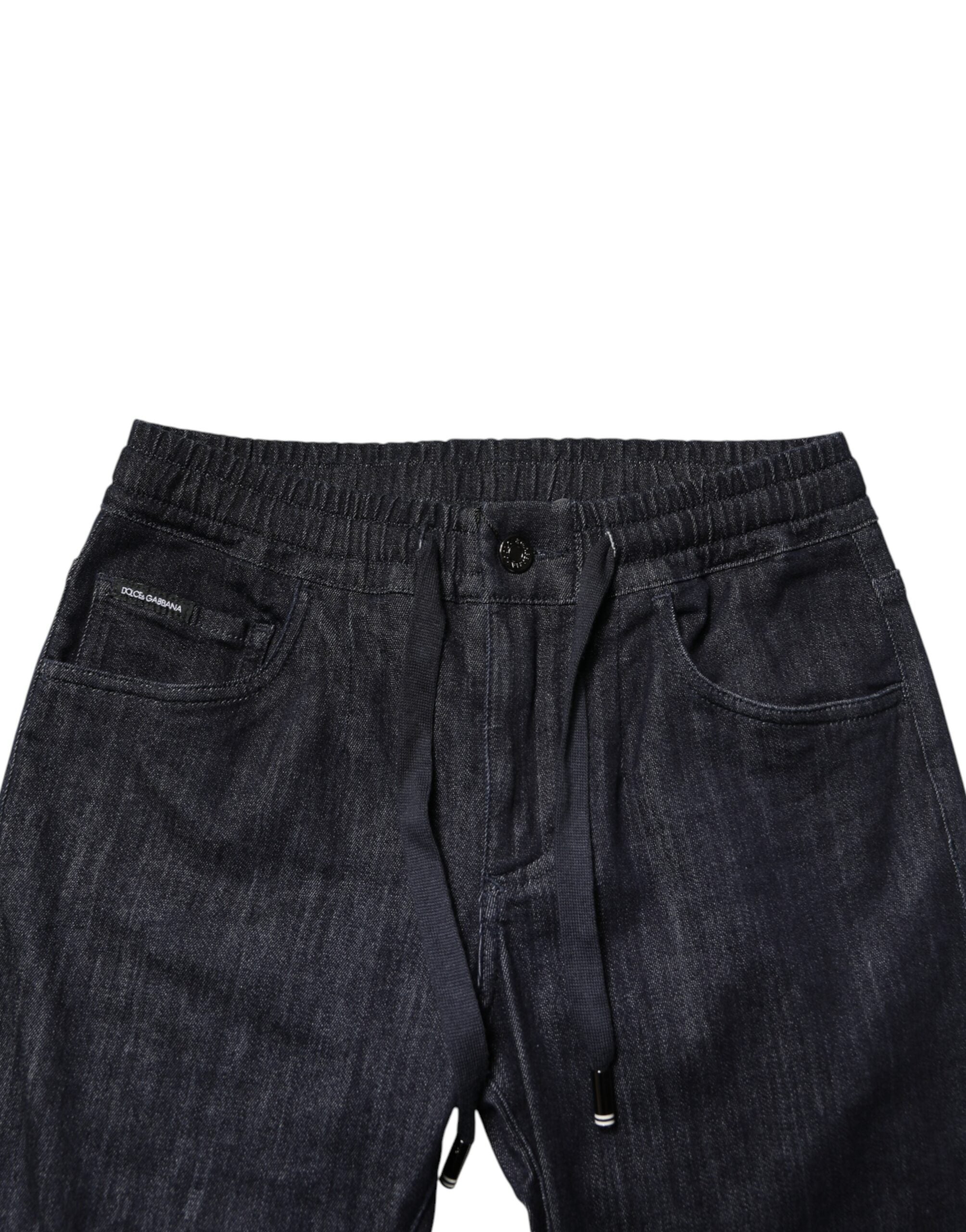 Dolce & Gabbana Men's Black Stretch Cotton Skinny Jeans-5