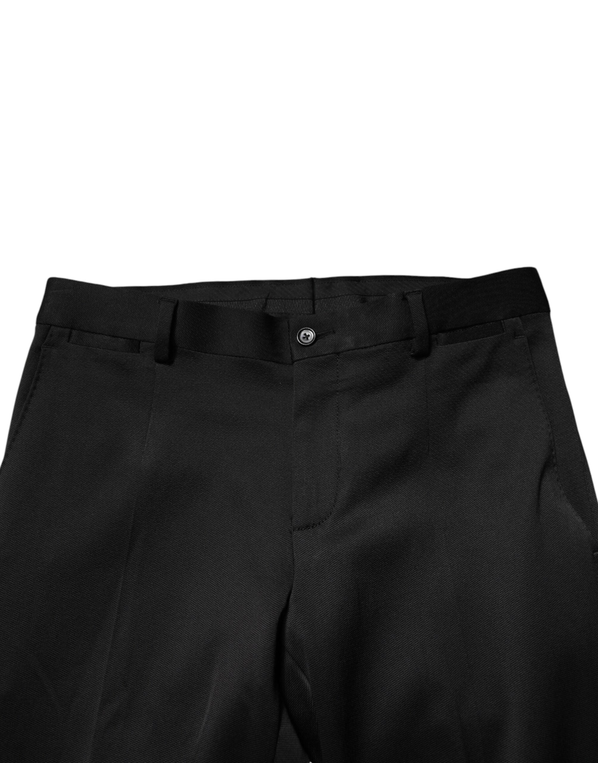 Dolce & Gabbana Men's Black Viscose Trousers-5