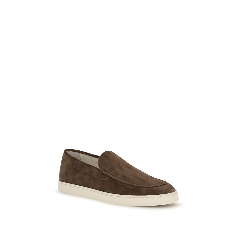 Brunello Cucinelli Brown Calfskin Bos Taurus Slipper-Loafers-2