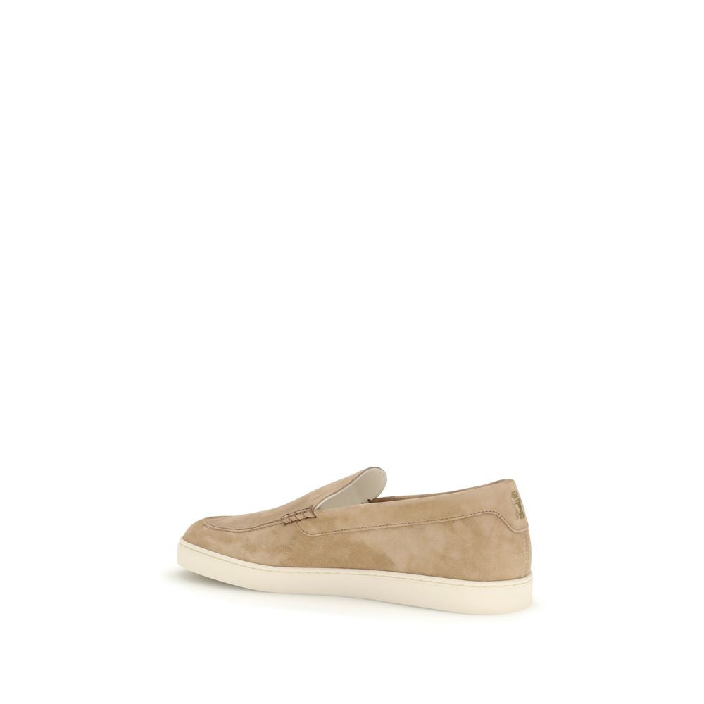 Brunello Cucinelli Beige Kalbsleder Bos Taurus Slipper-Loafer-3