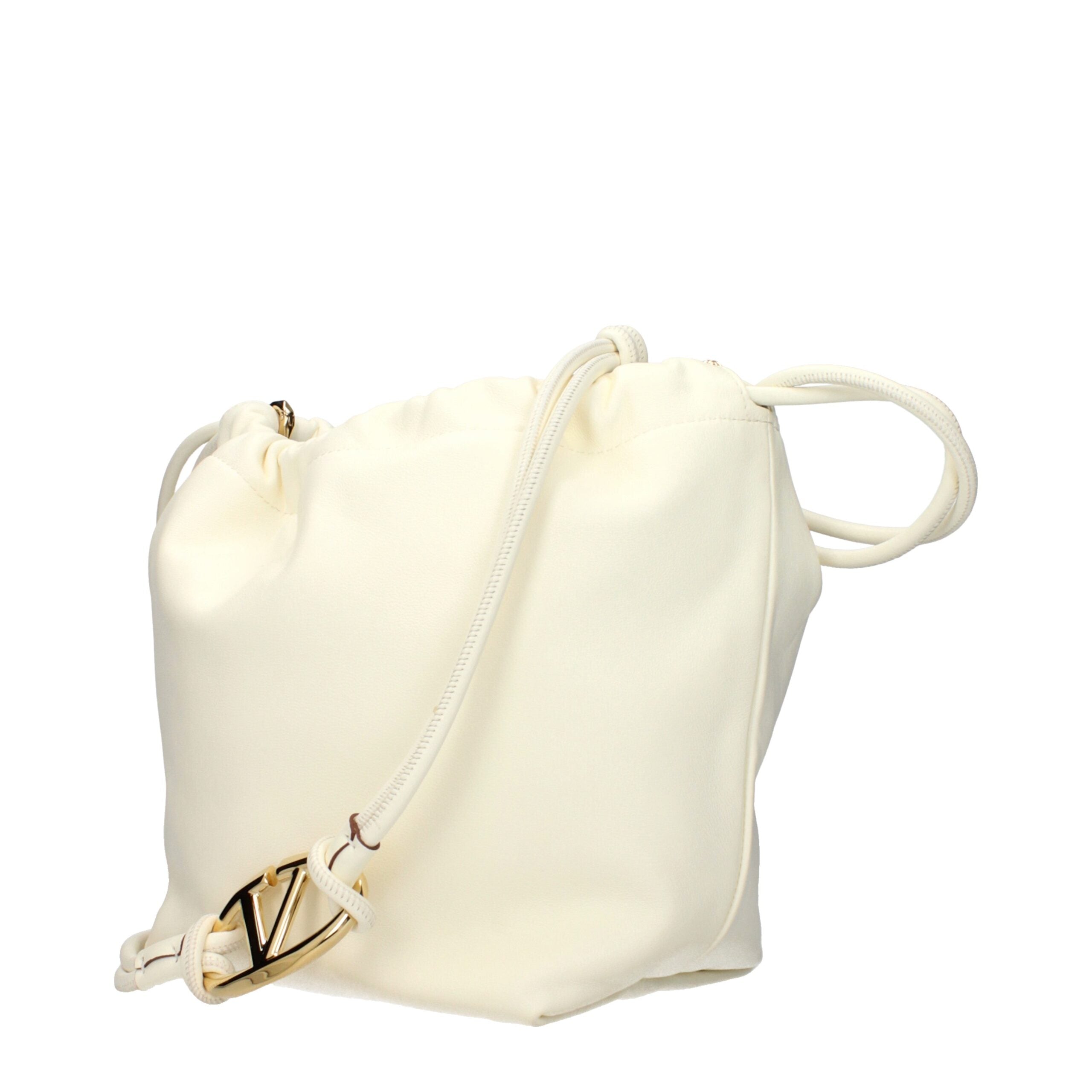 Valentino Garavani Beige Leather Shoulder Bag-2