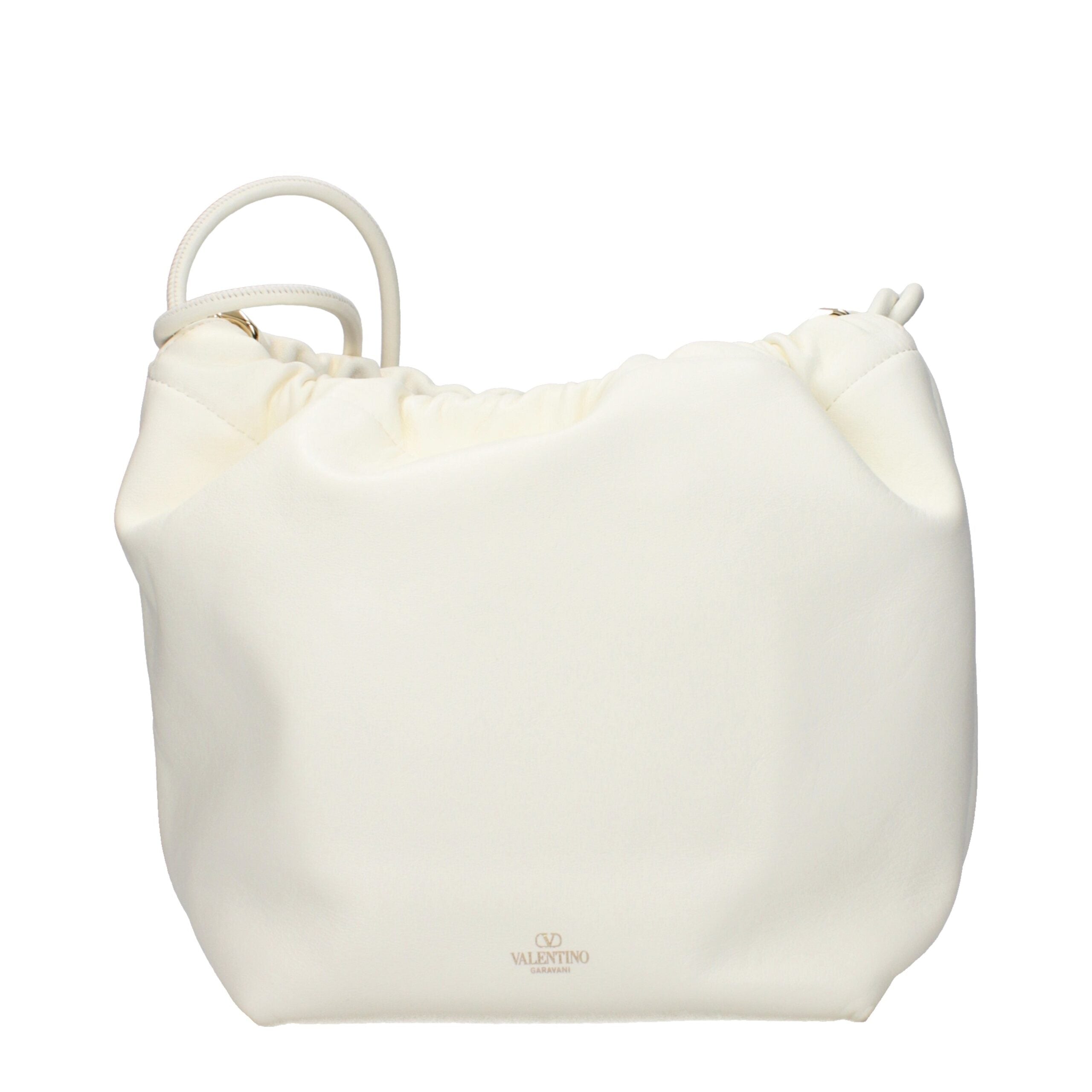 Valentino Garavani Beige Leather Shoulder Bag-3