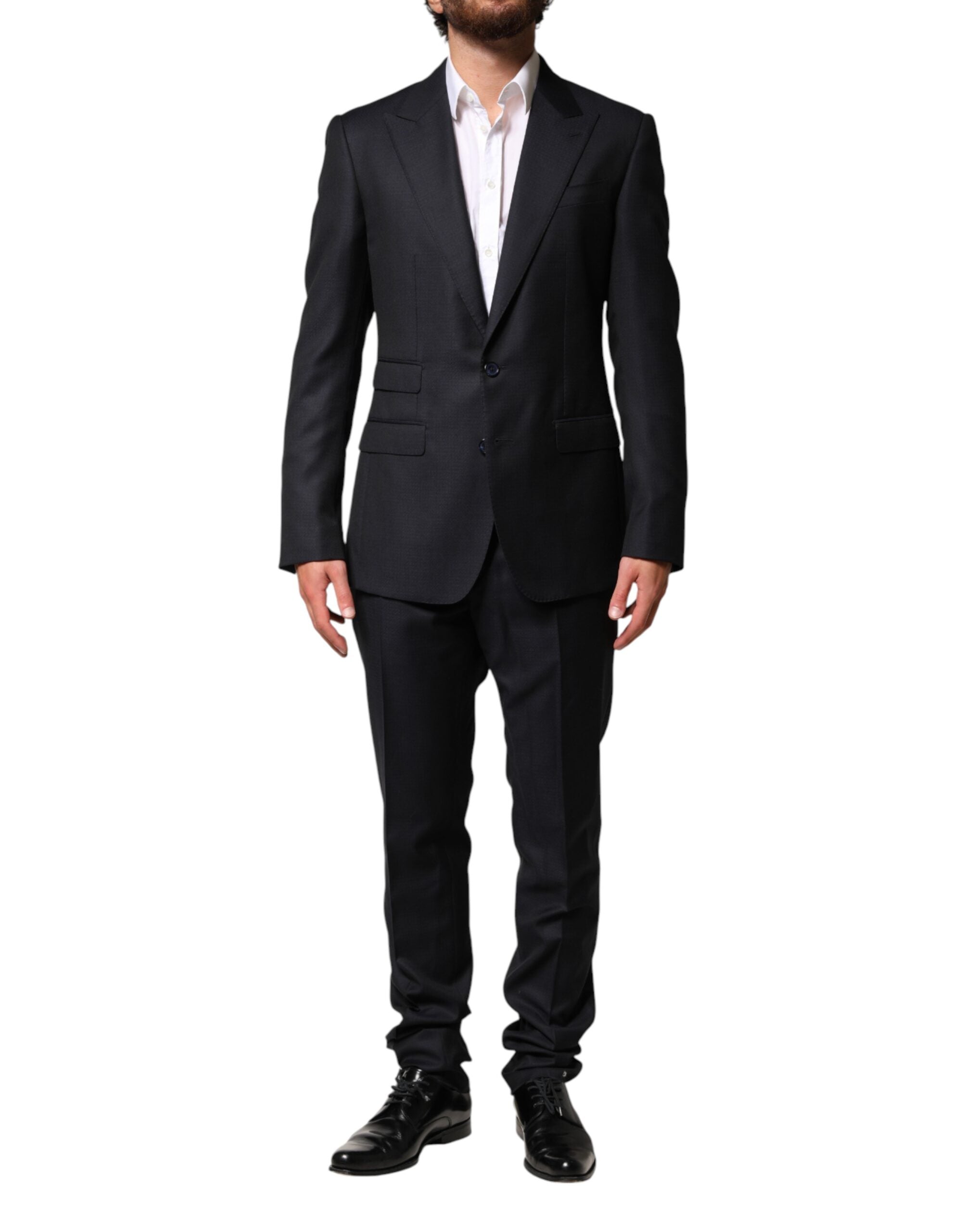 Dolce & Gabbana Schwarzer Woll-Sakko-Anzug für Herren-1