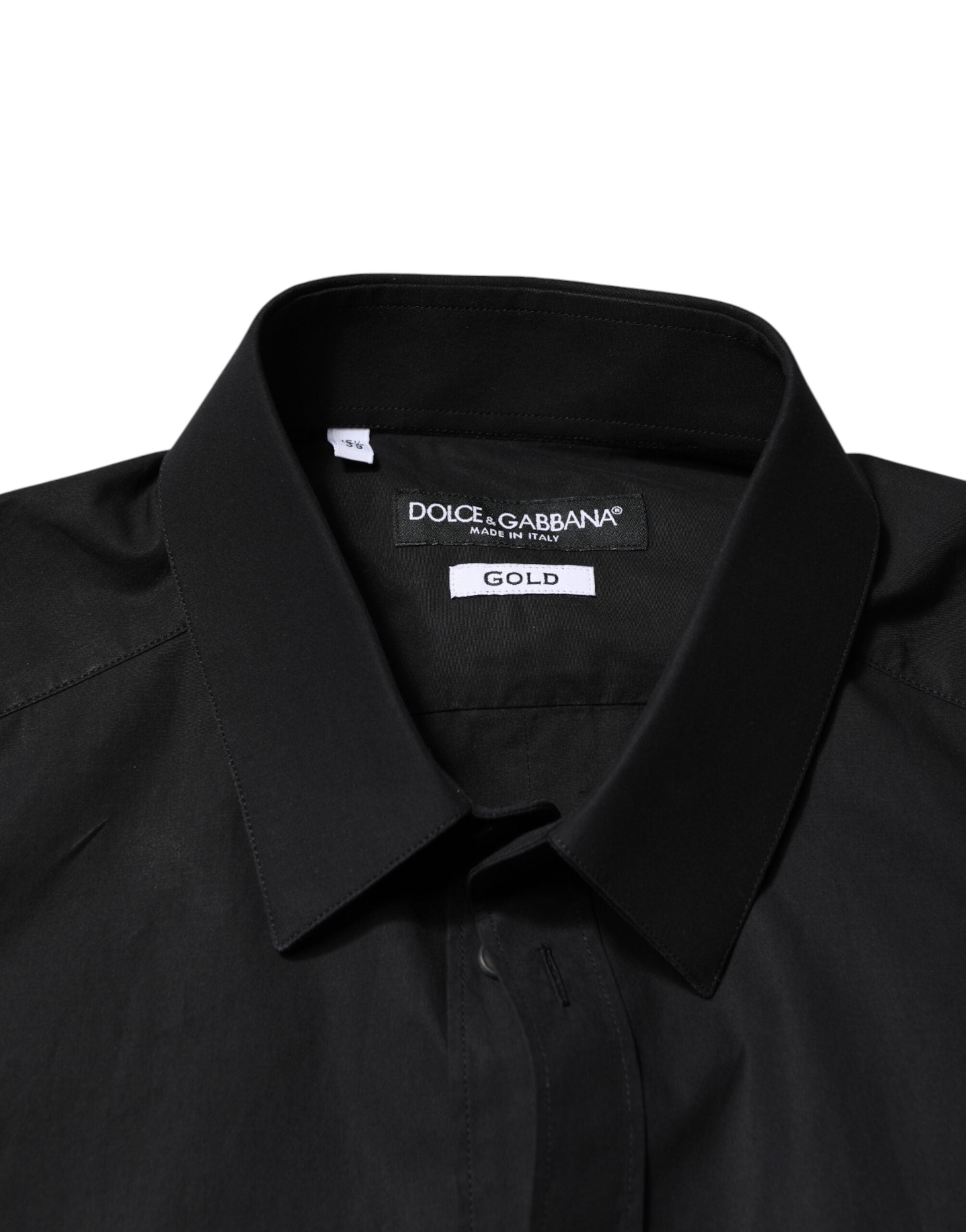 Dolce & Gabbana Black GOLD Cotton Men's Formal Shirt-5