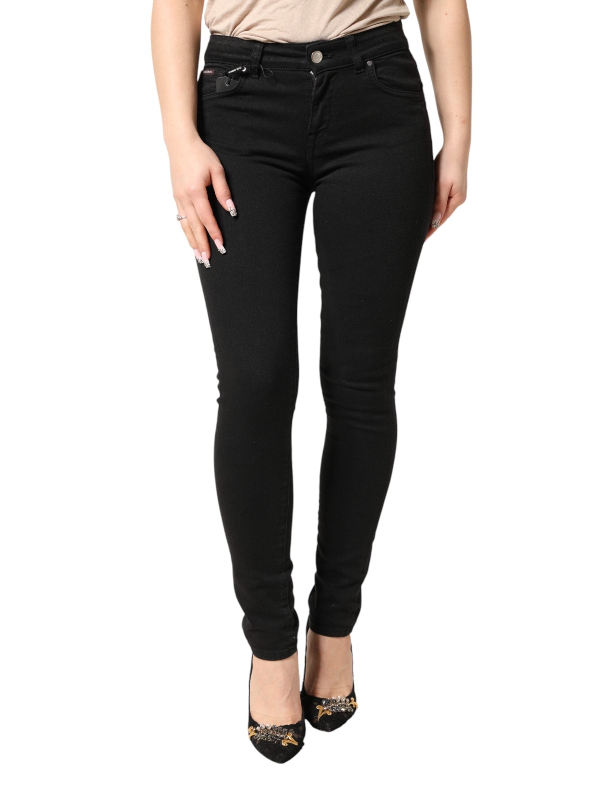 Dolce & Gabbana Black Cotton-Stretch Skinny Jeans-2