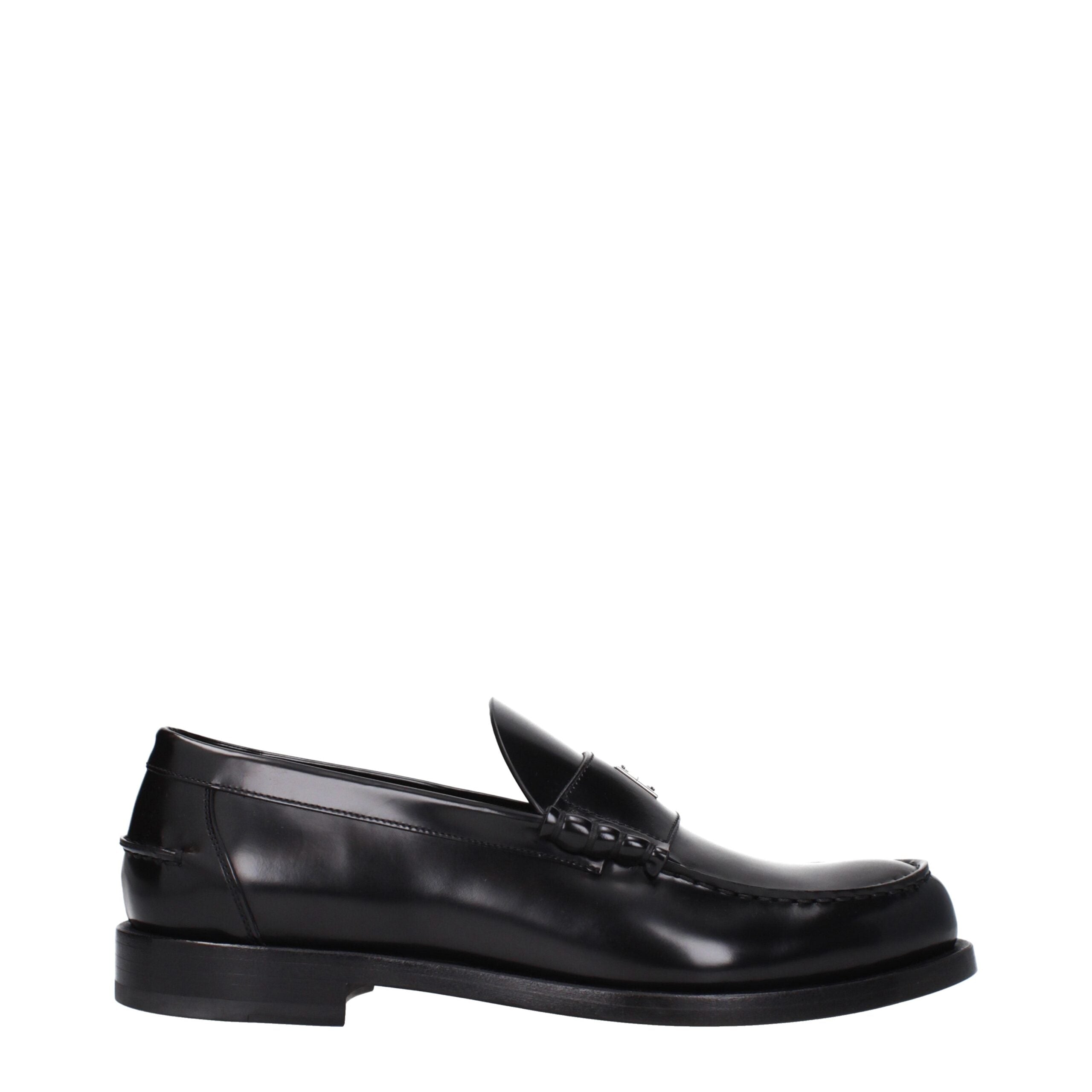 Givenchy black leather slip-on loafers-1