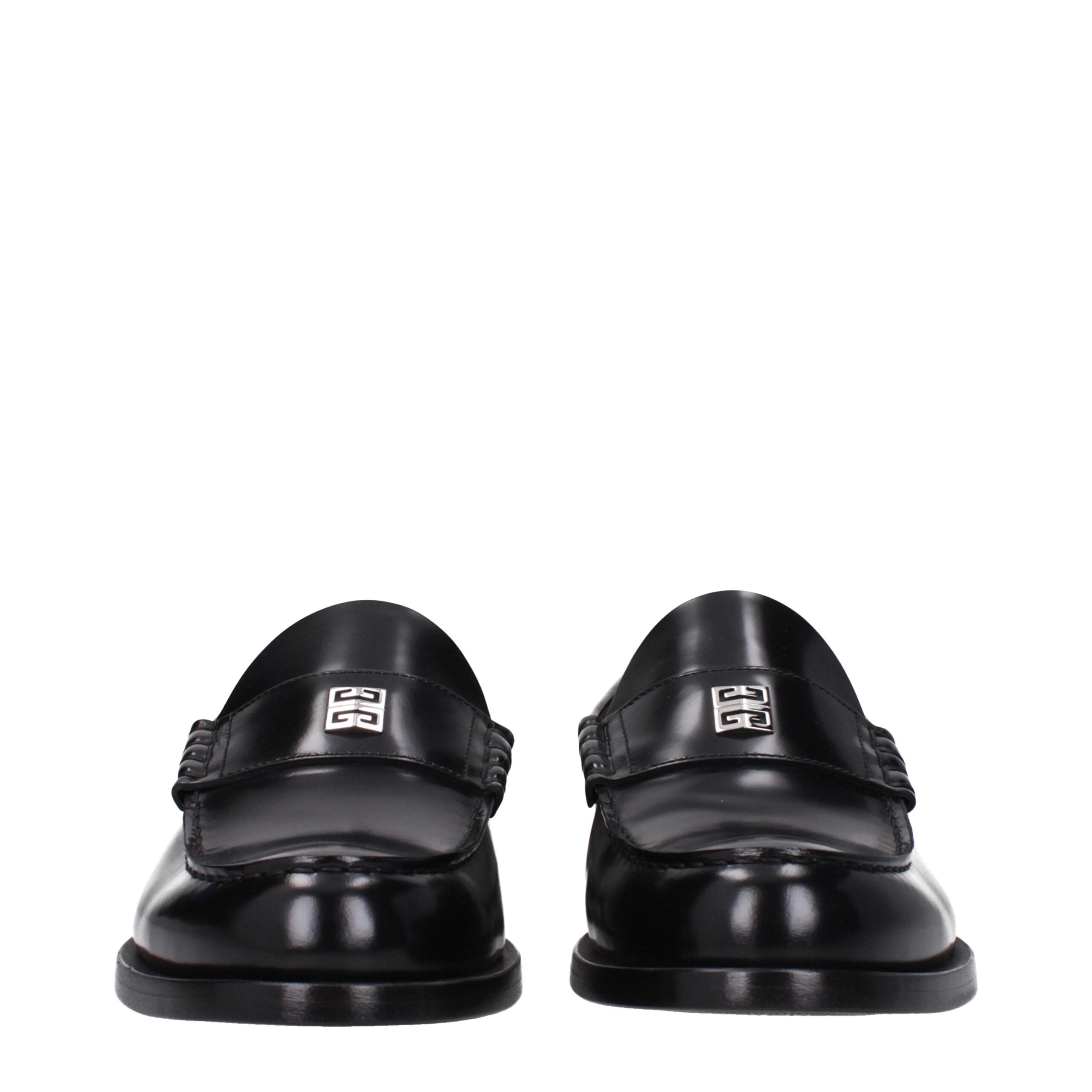 Givenchy black leather slip-on loafers-3