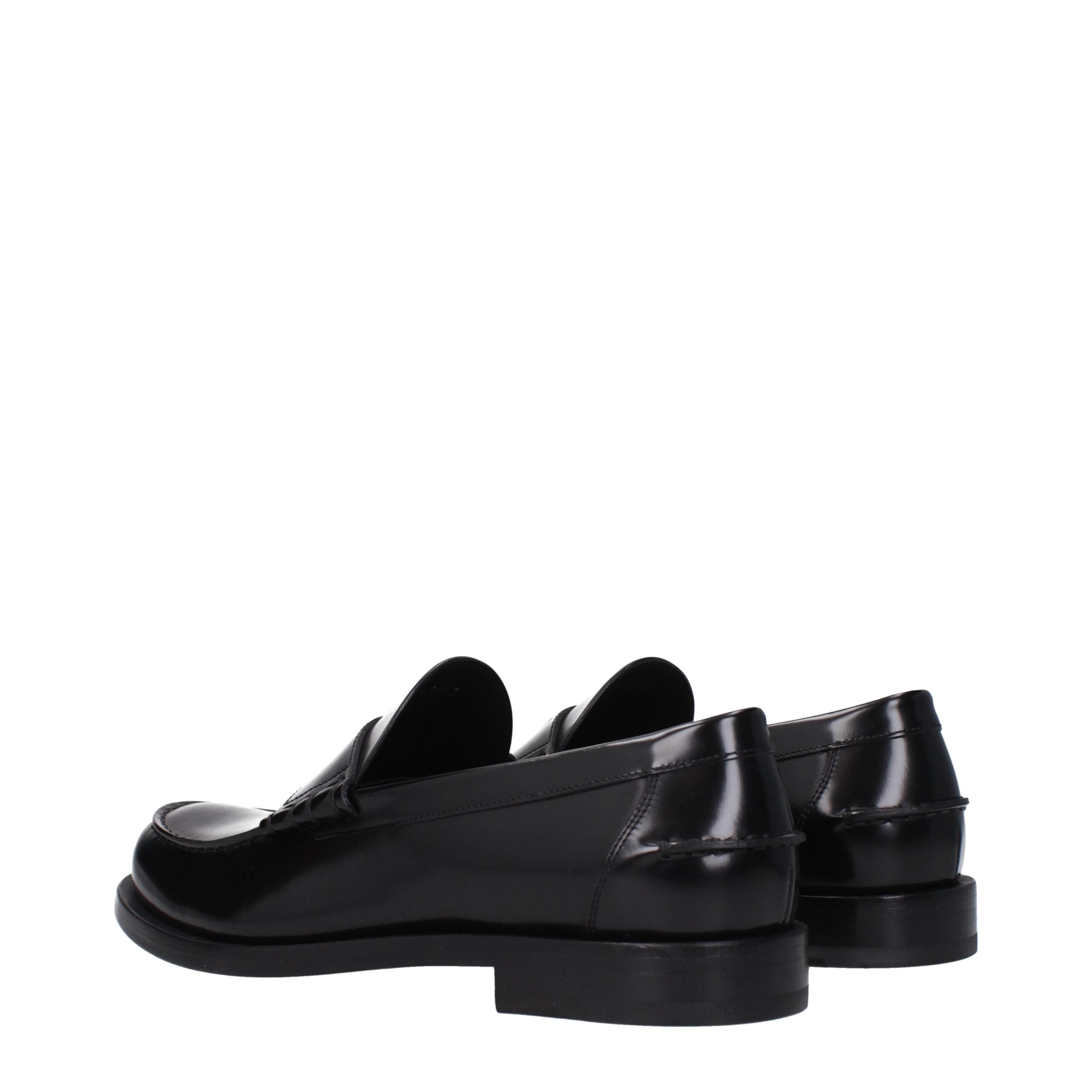 Givenchy black leather slip-on loafers-4
