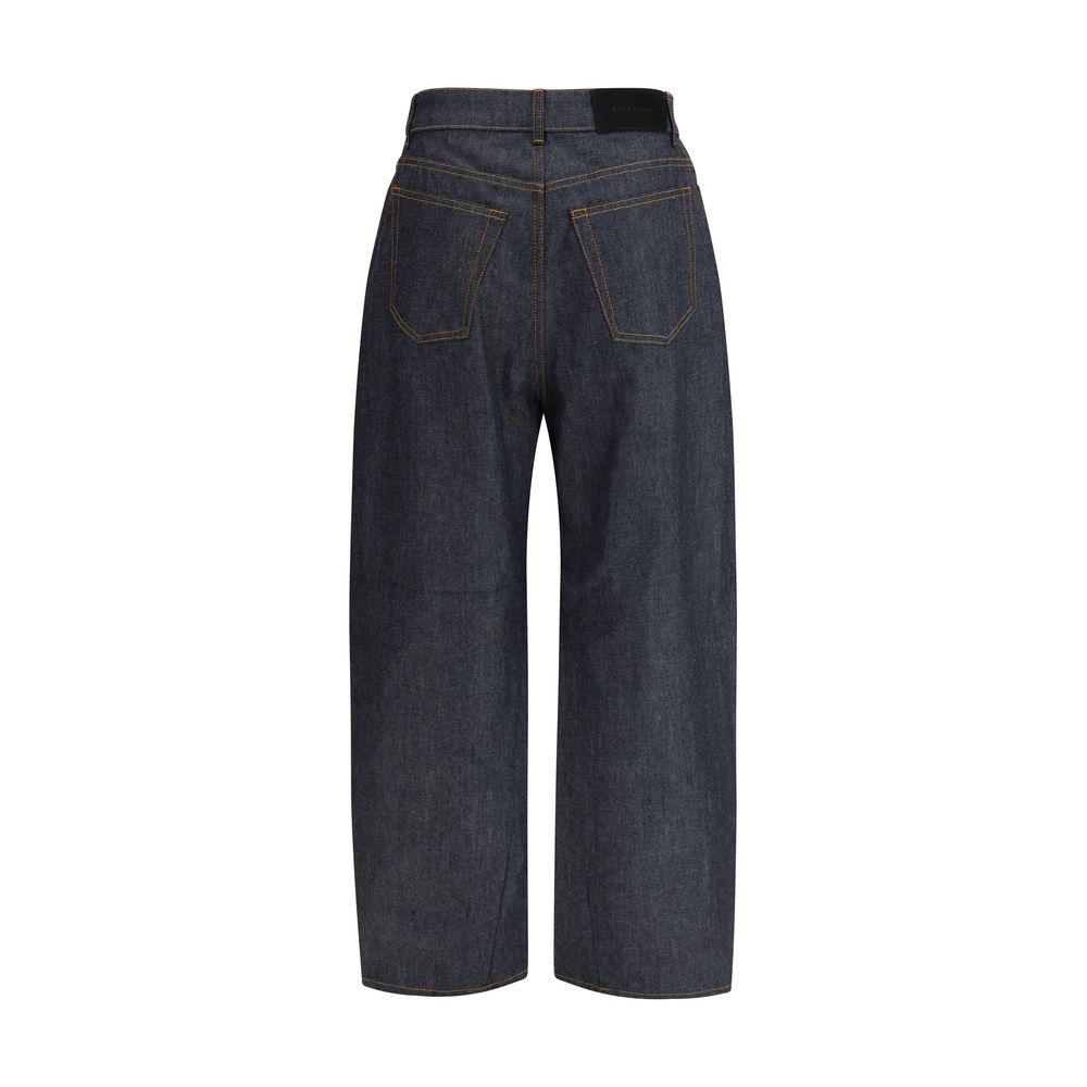Givenchy Blue Cotton Casual Trousers-2