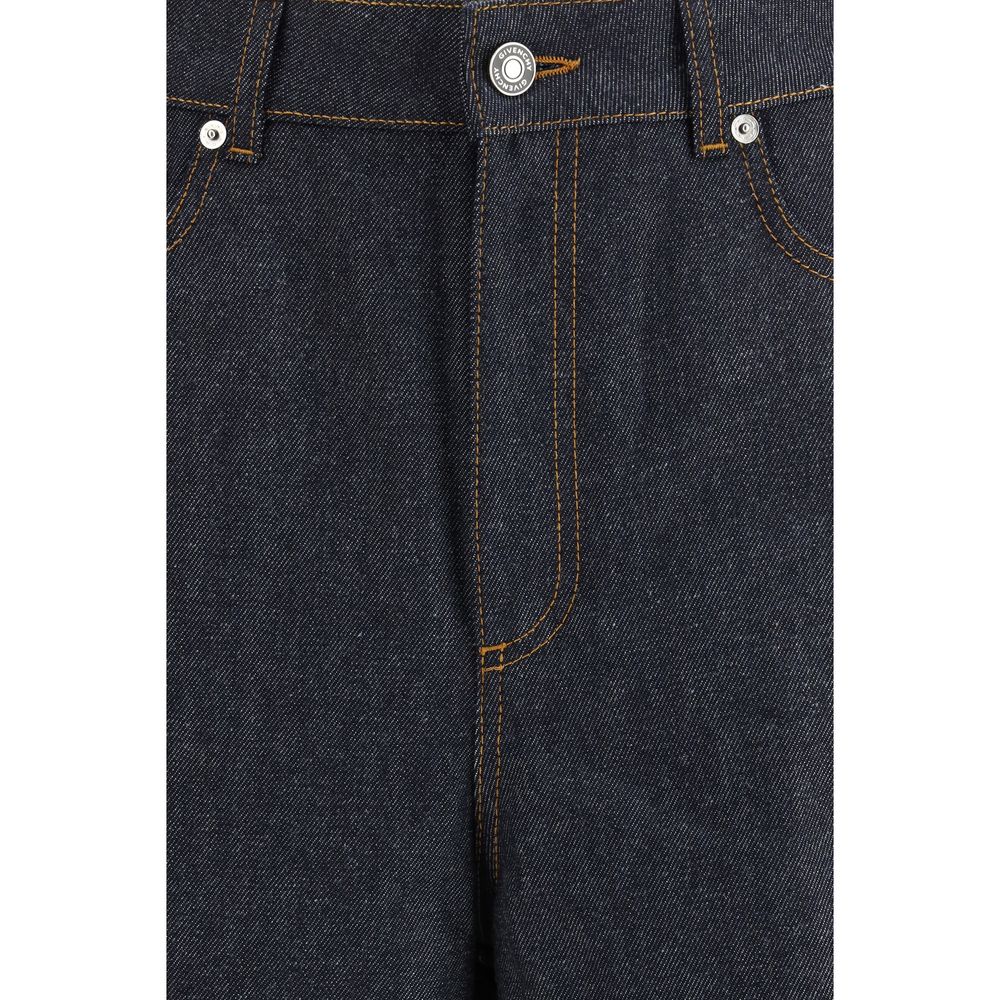 Givenchy Blue Cotton Casual Trousers-3