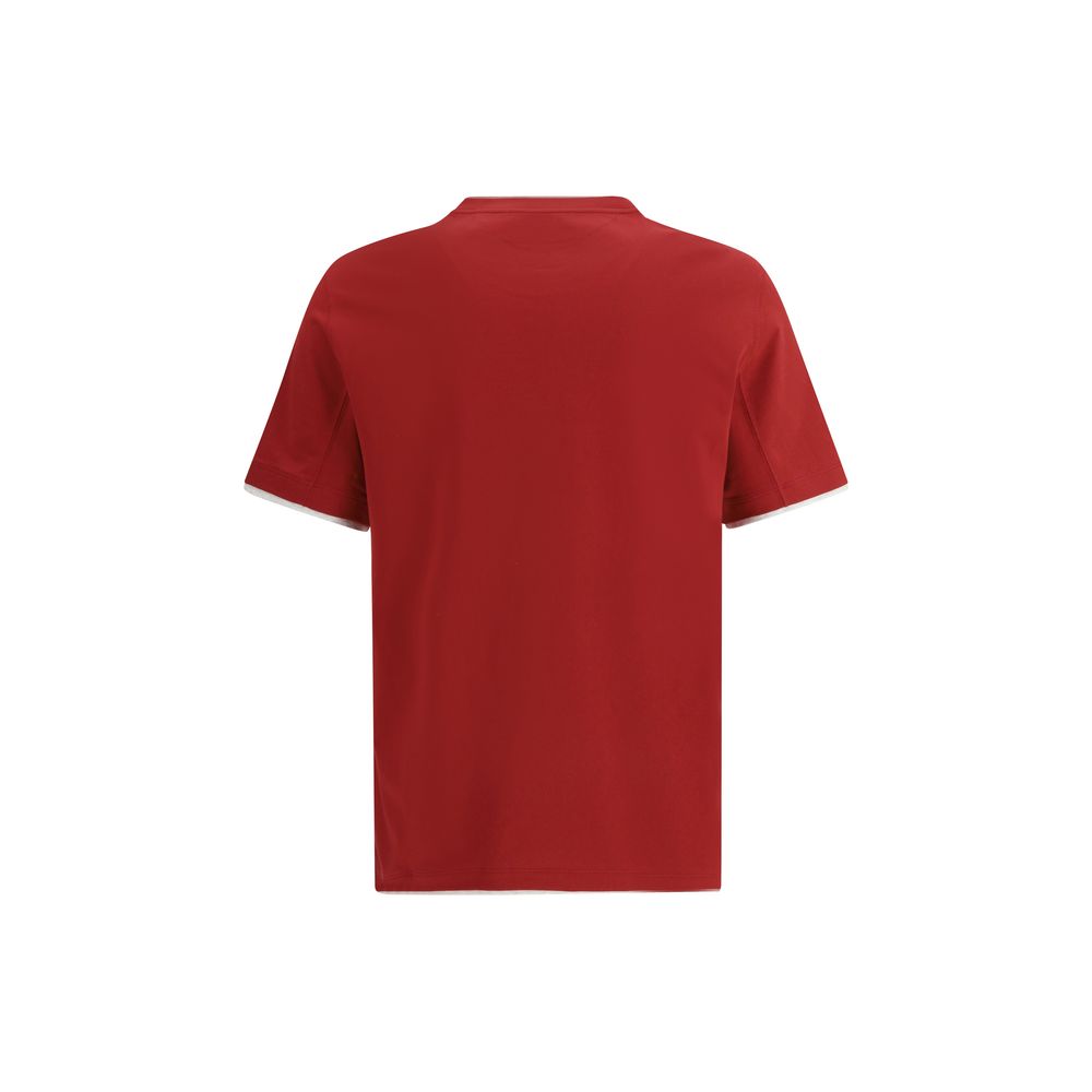 Brunello Cucinelli Mehrfarbiges Baumwoll-T-Shirt-2