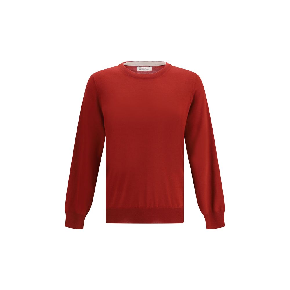 Brunello Cucinelli Mehrfarbiger Sweatshirt aus Fleece-Wolle-1