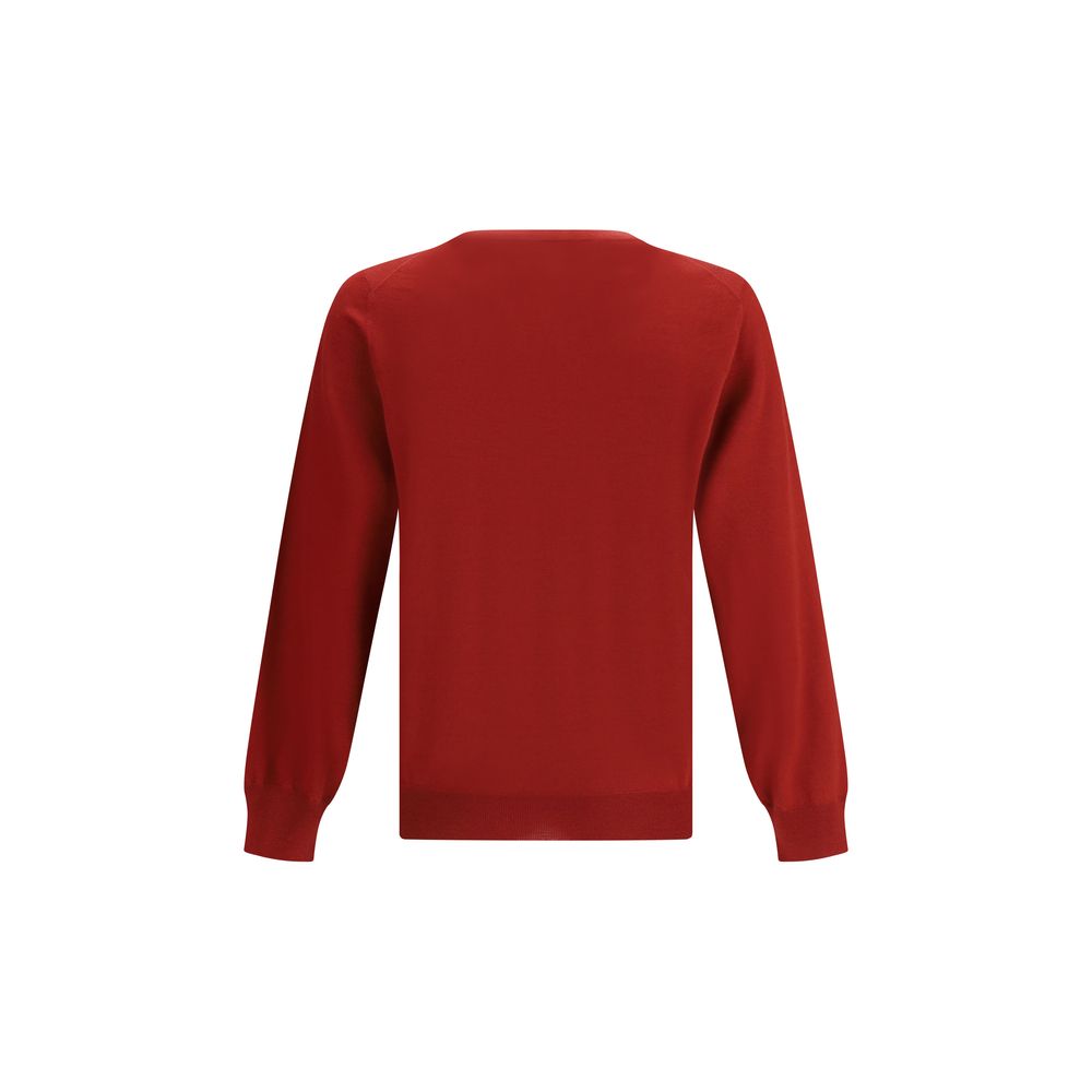 Brunello Cucinelli Mehrfarbiger Sweatshirt aus Fleece-Wolle-2