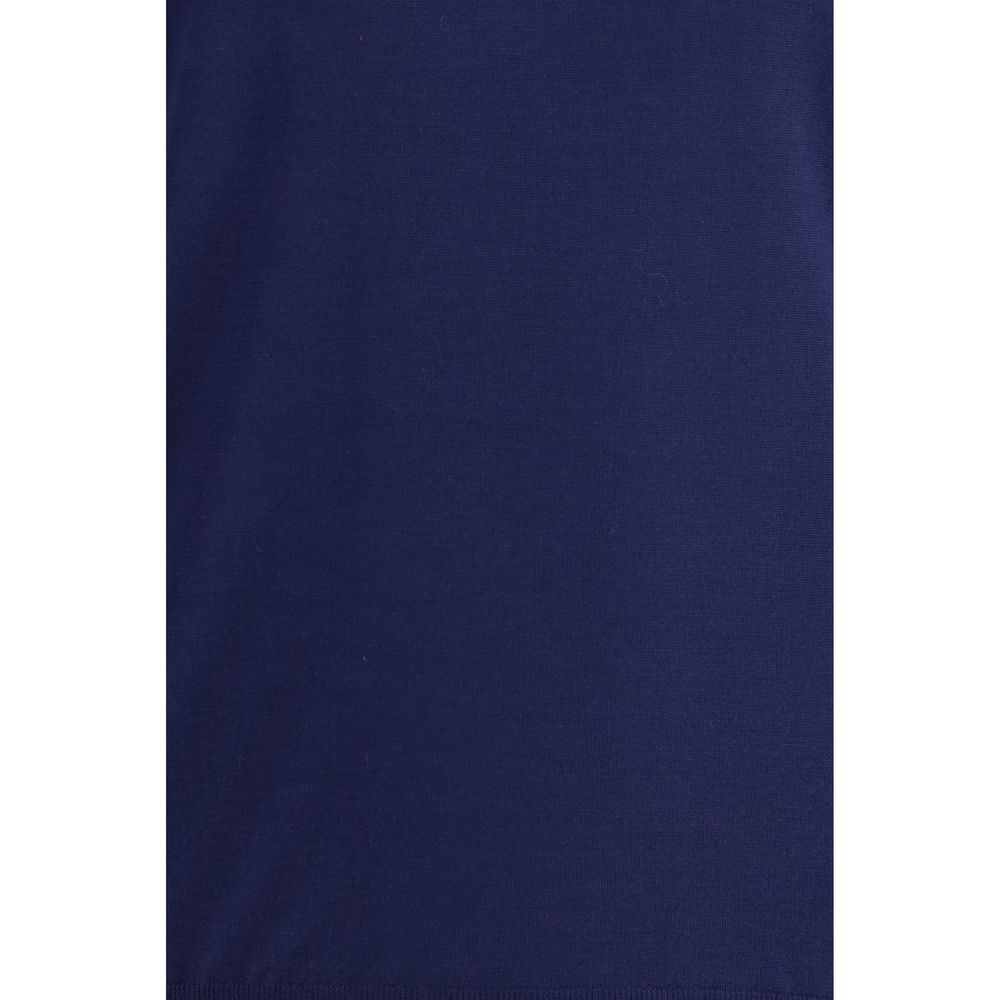 Brunello Cucinelli Blauer Sweatshirt aus Fleece-Wolle-3