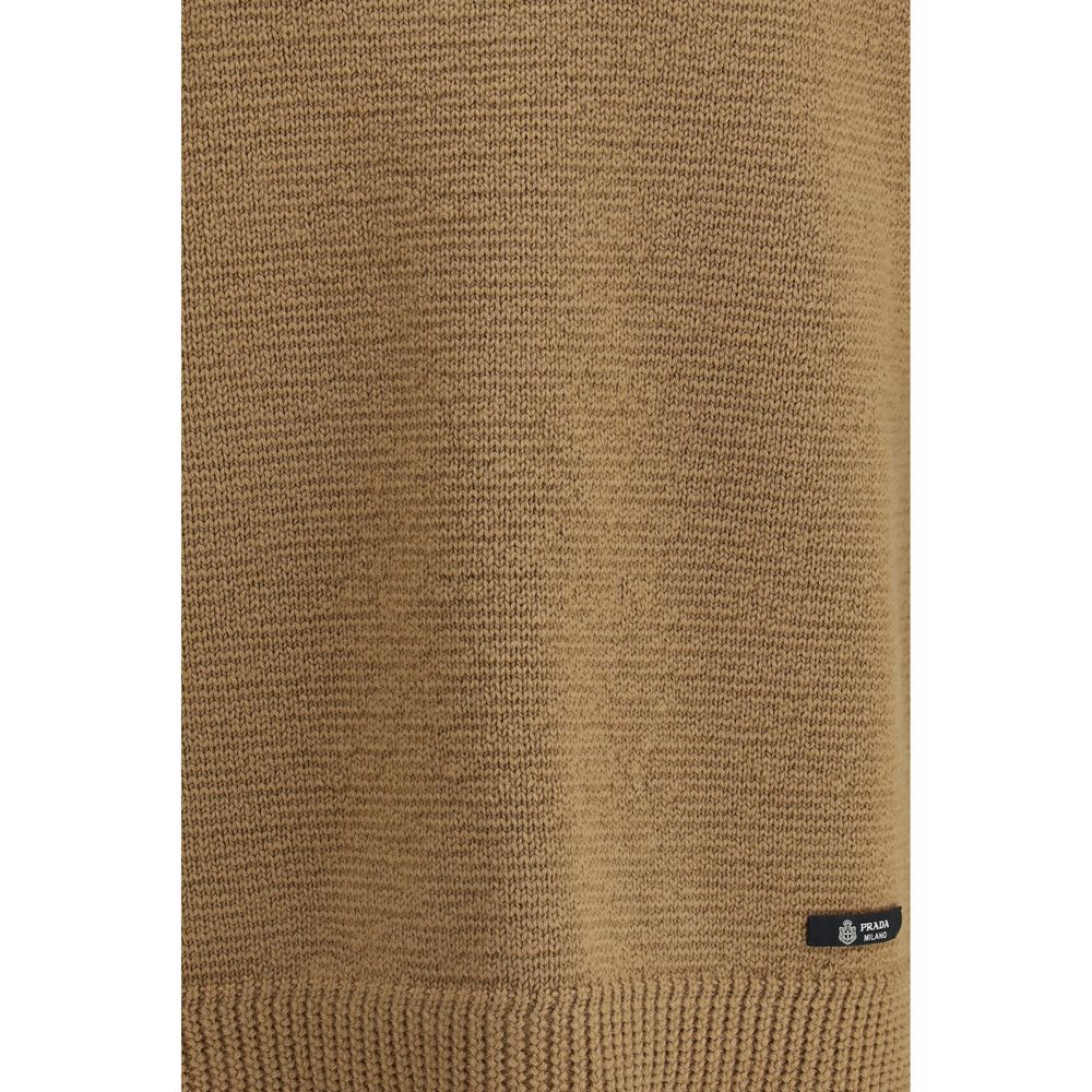 Prada Beiger Wollpullover-3