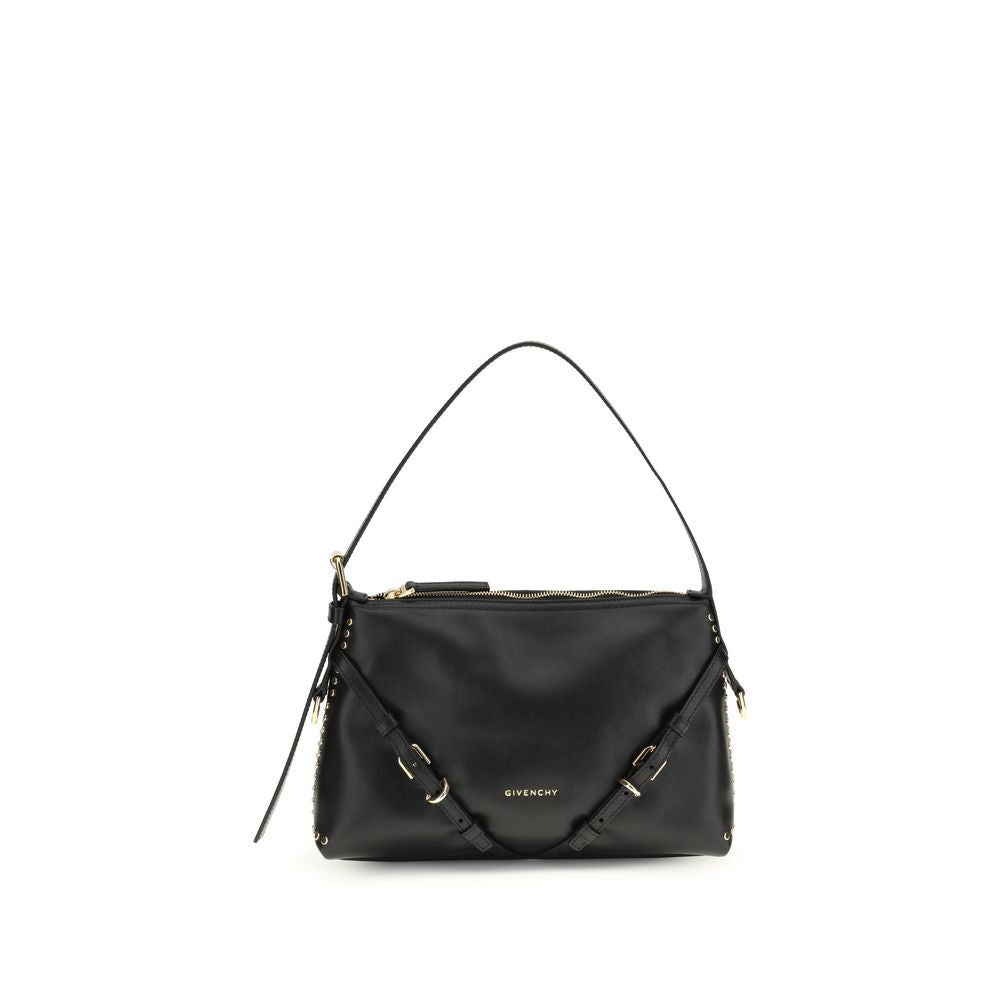 Givenchy Schwarze Bos Taurus Kalbsleder Schultertasche-1