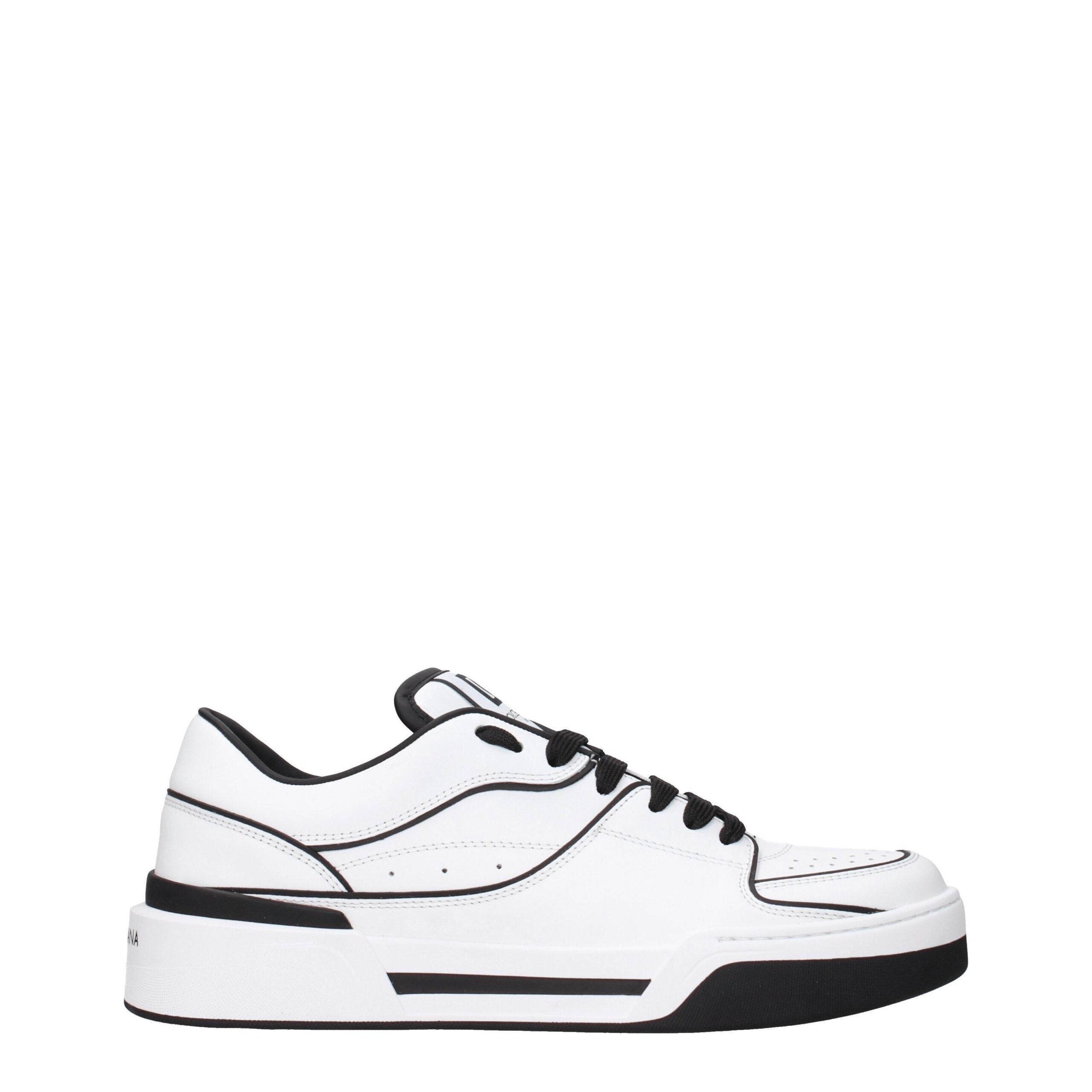 Dolce & Gabbana Weiße Leder-Sneakers-1