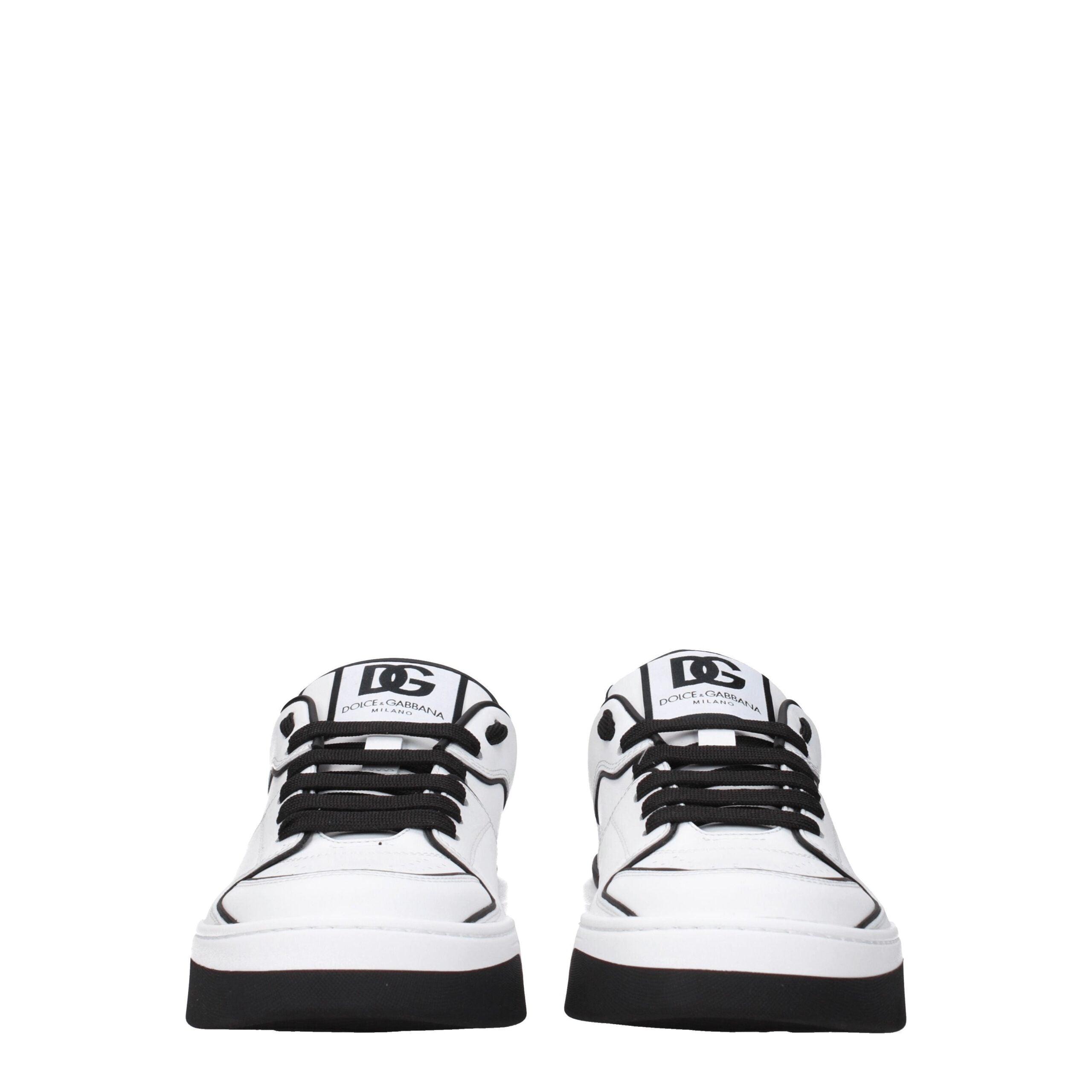 Dolce & Gabbana Weiße Leder-Sneakers-3