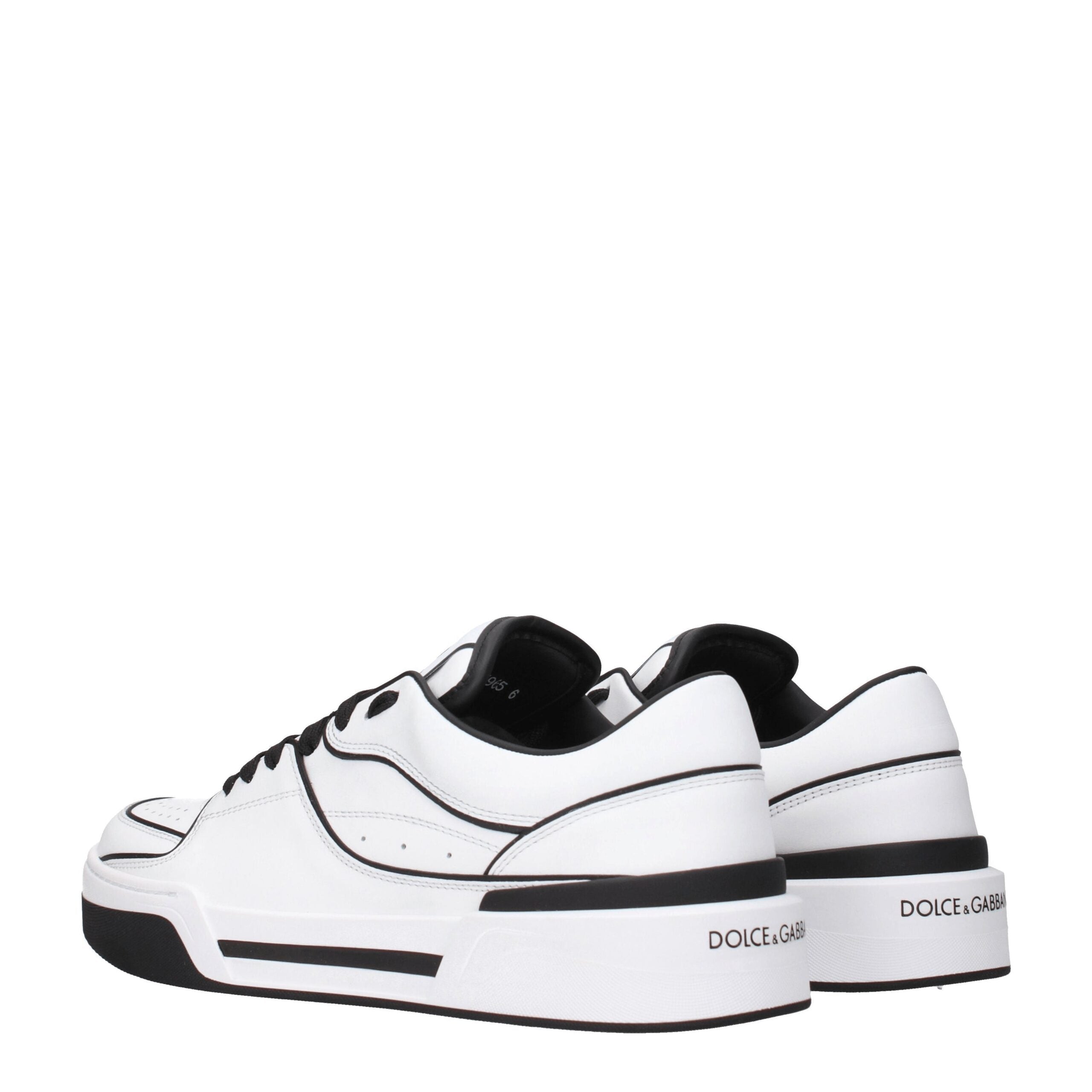 Dolce & Gabbana Weiße Leder-Sneakers-4