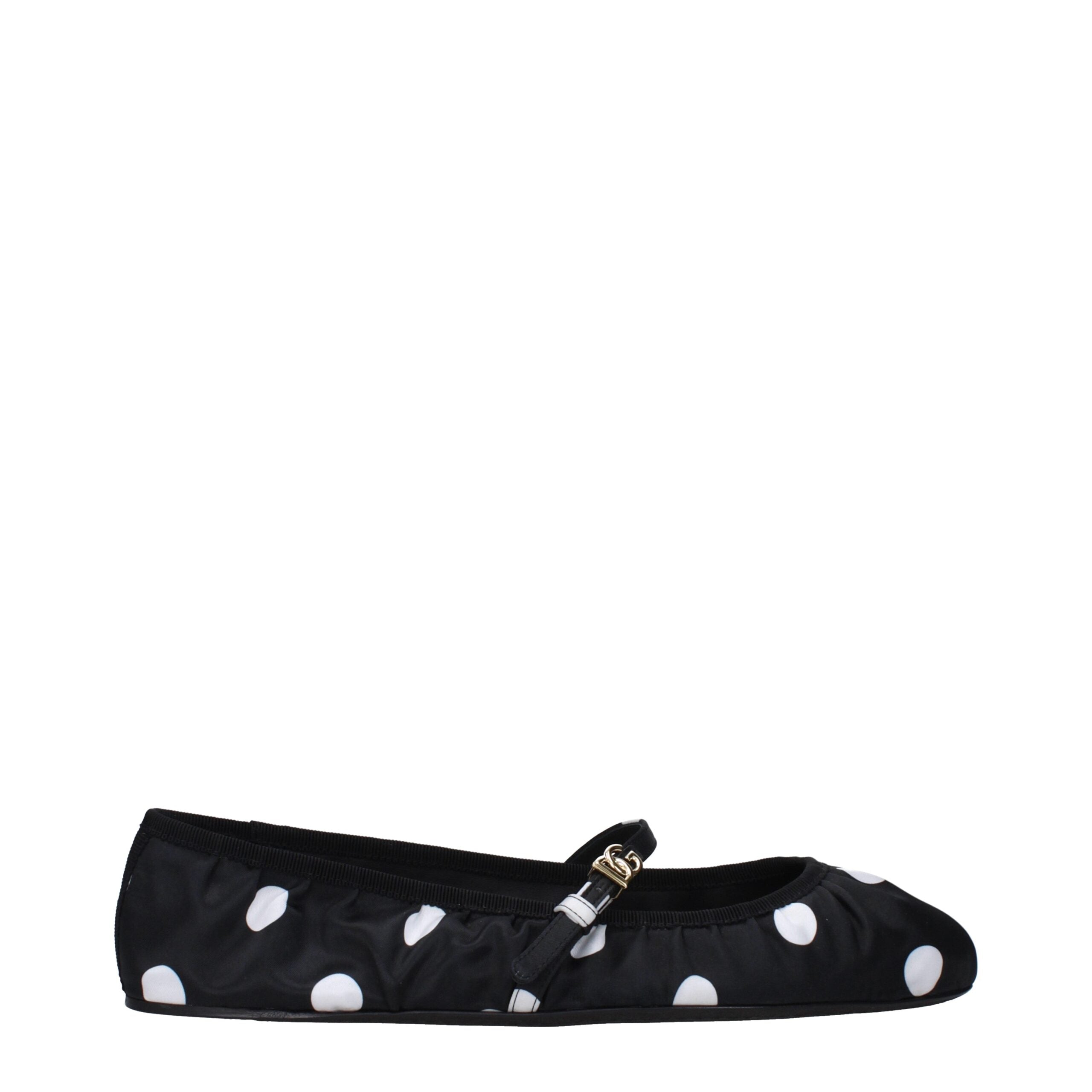 Dolce & Gabbana Black Fabric Ballerinas-1