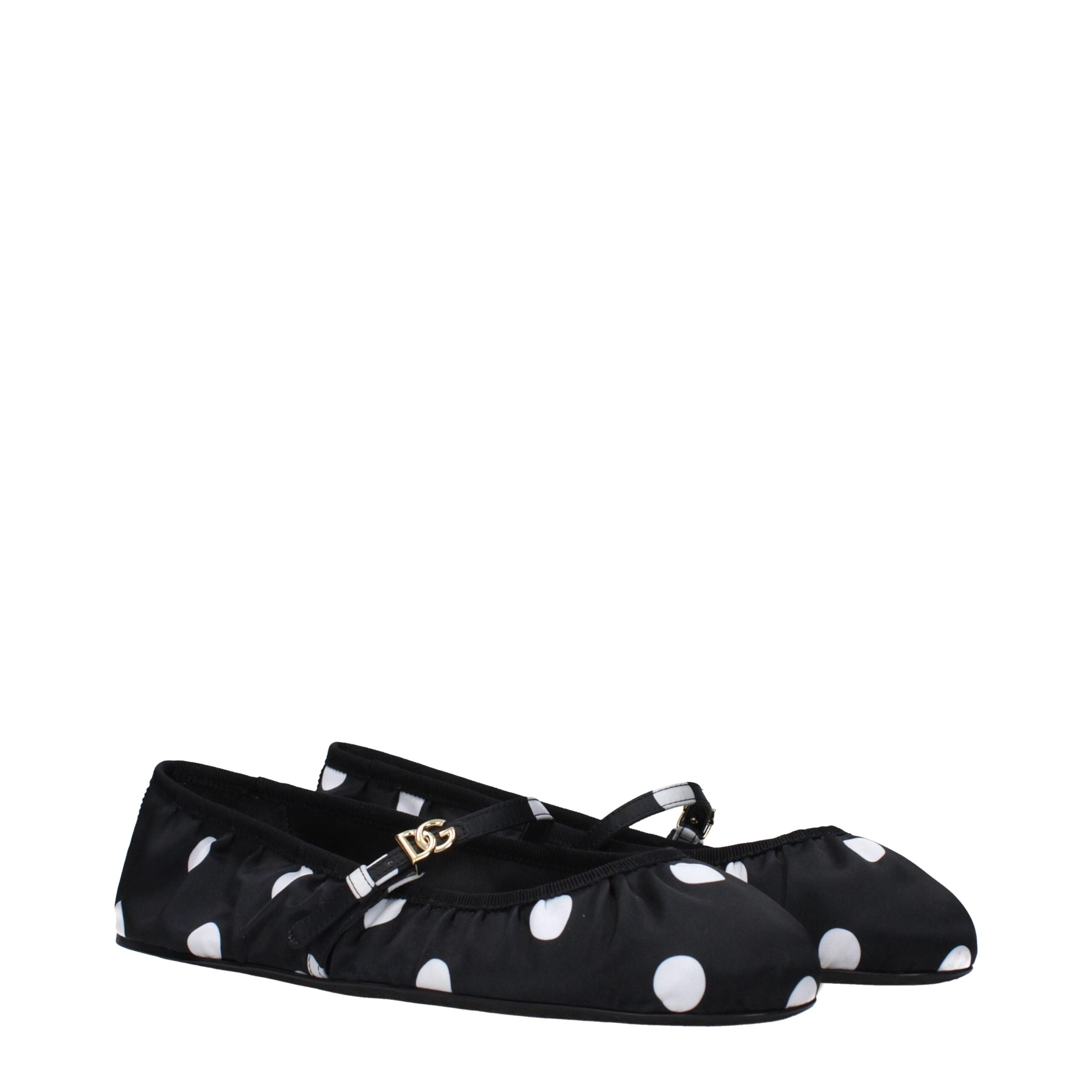 Dolce & Gabbana Black Fabric Ballerinas-2