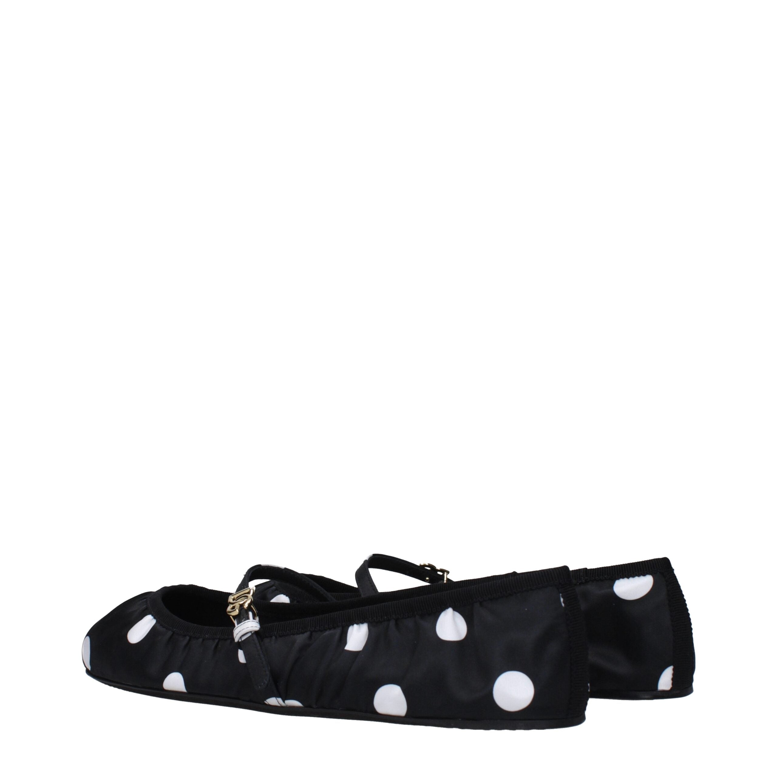 Dolce & Gabbana Black Fabric Ballerinas-4